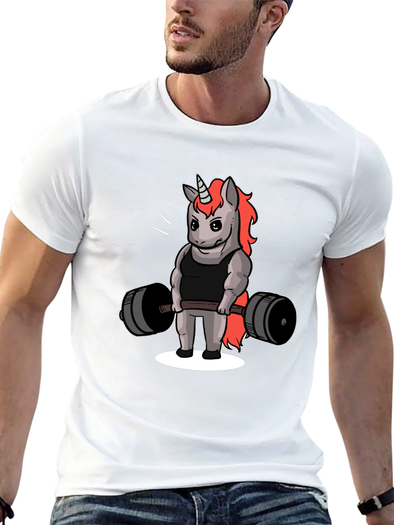 Unicorn Weightlifting T-Shirt - Black