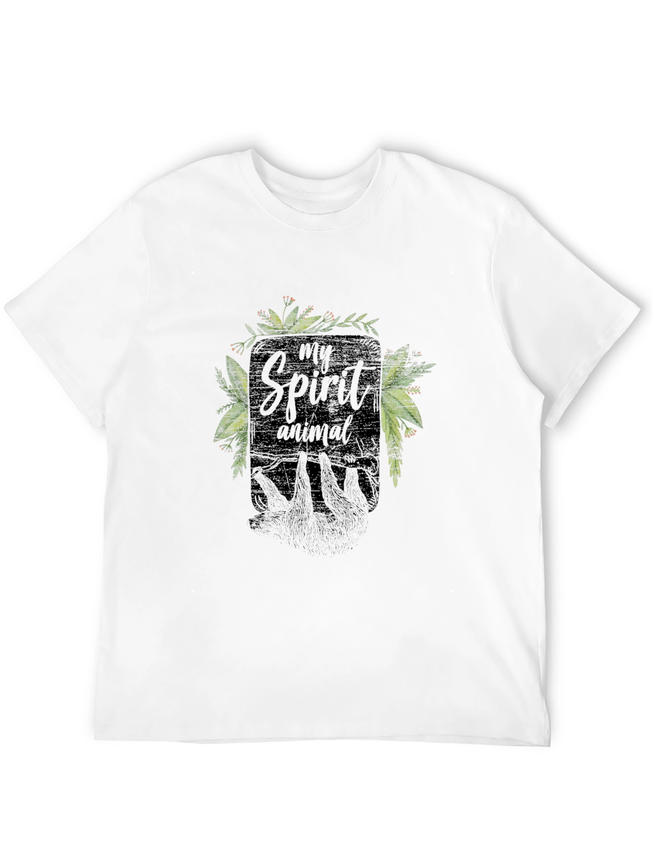My Spirit Animal Sloth Black T-Shirt