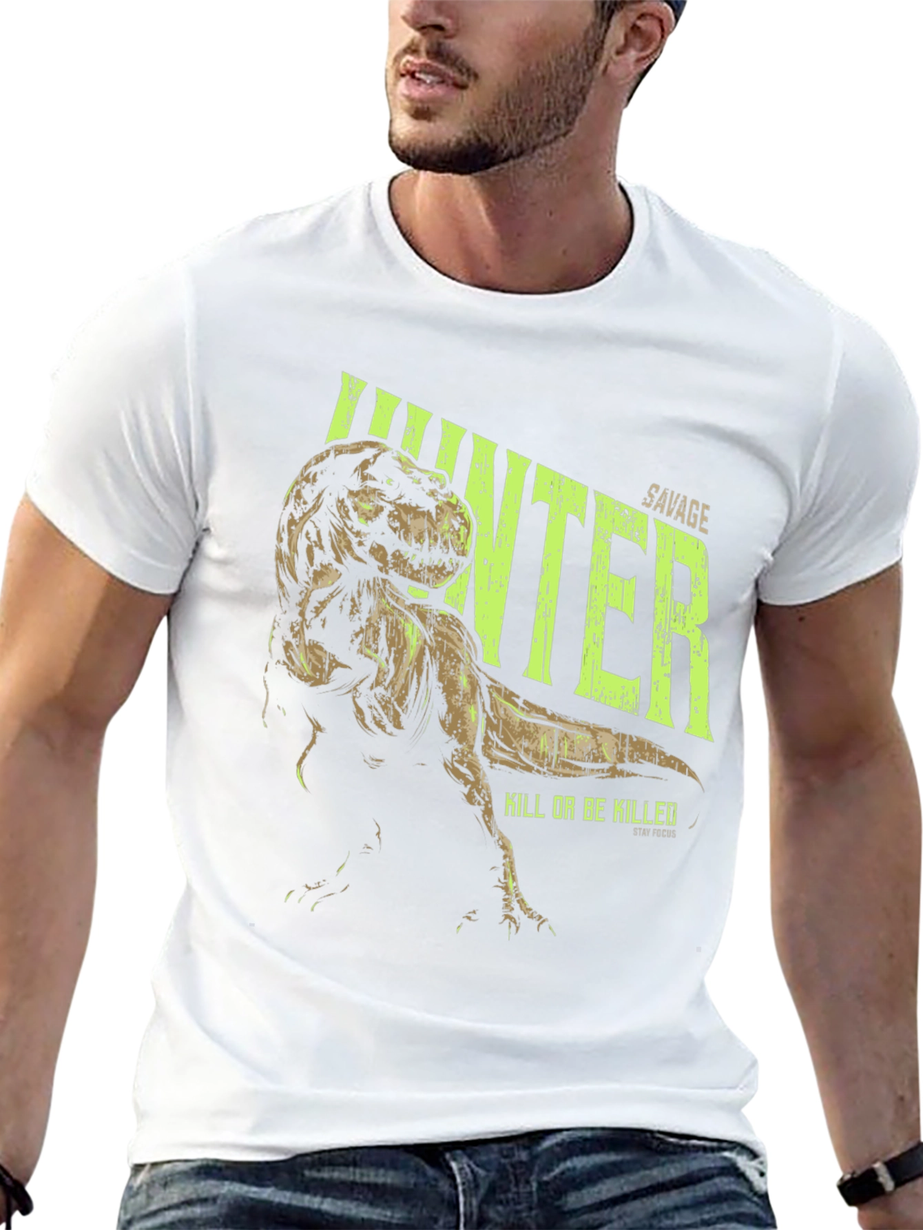 Savage Hunter T-Rex Graphic T-Shirt