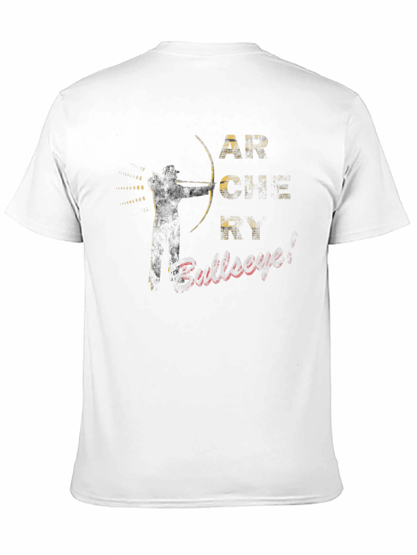 Archery Bullseye Mens Black T-Shirt