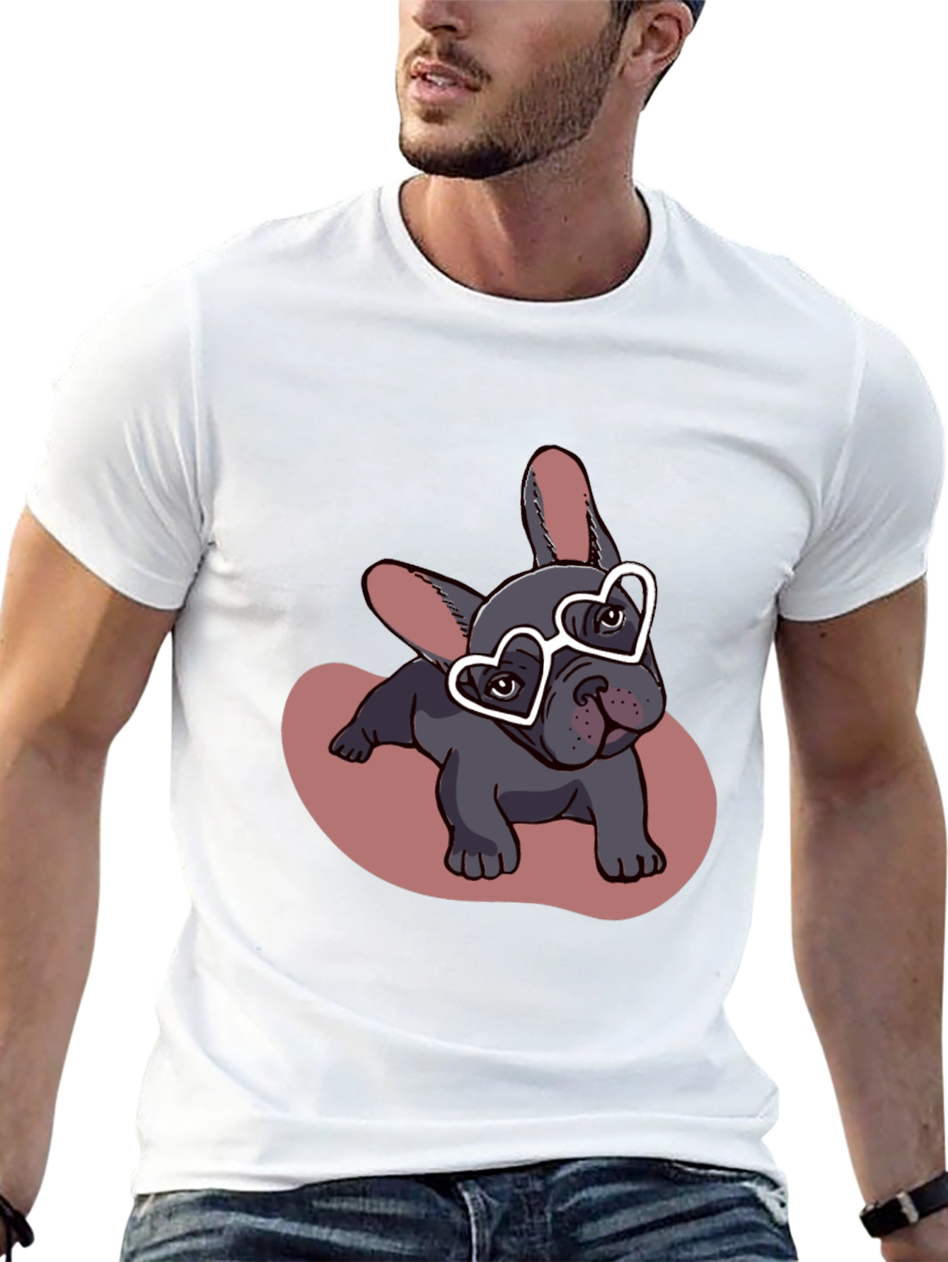Dog T-Shirt - Heart Glasses