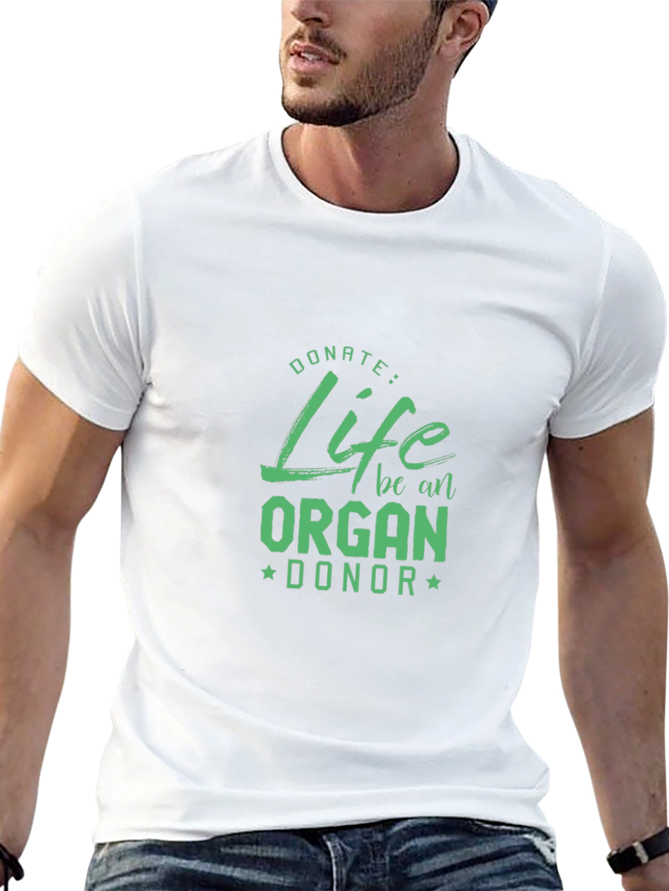 Donate Life Organ Donor T-Shirt - Black