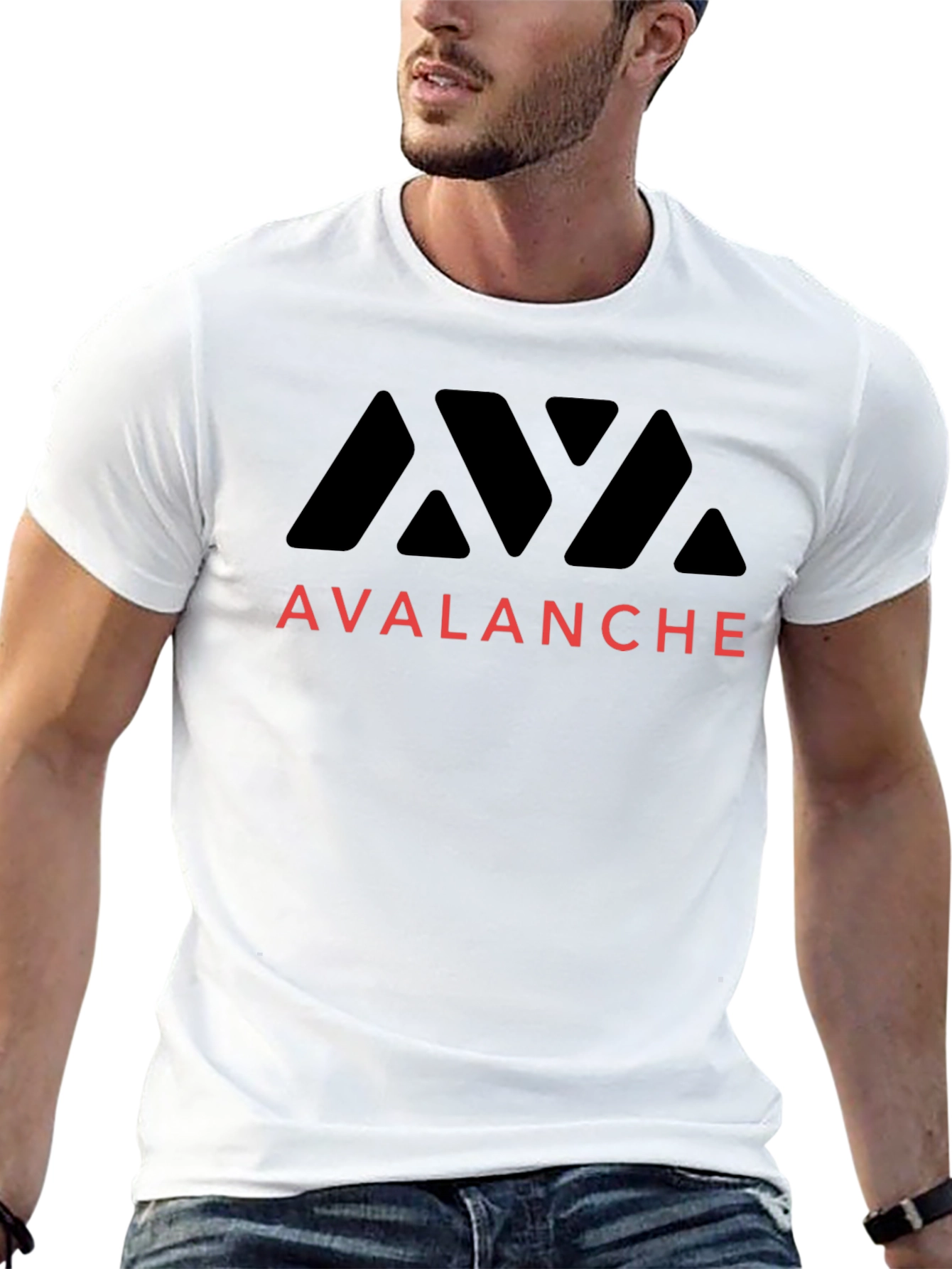 Avalanche Logo Black T-Shirt - Stylish & Comfortable