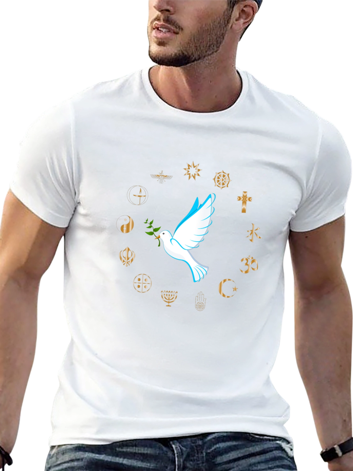 Peace Dove Religious Symbol T-Shirt