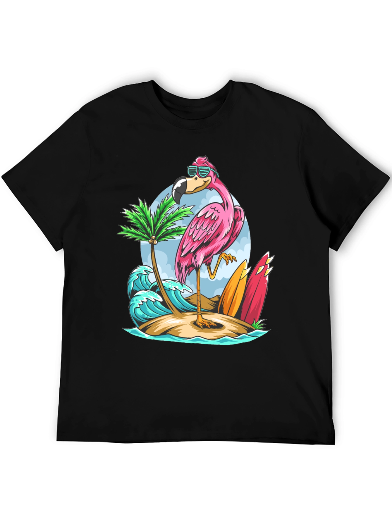 Tropical Flamingo Graphic Tee