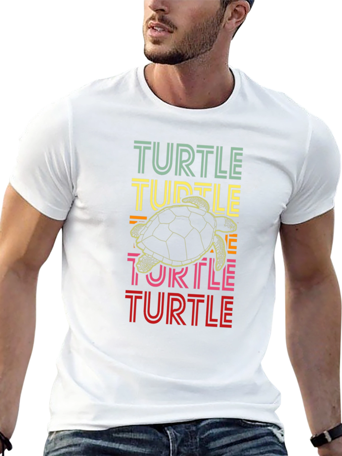 Retro Turtle Graphic T-Shirt