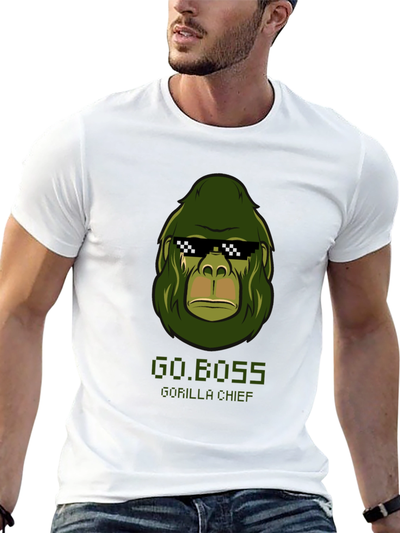 Go.Boss Gorilla Chief Graphic T-Shirt