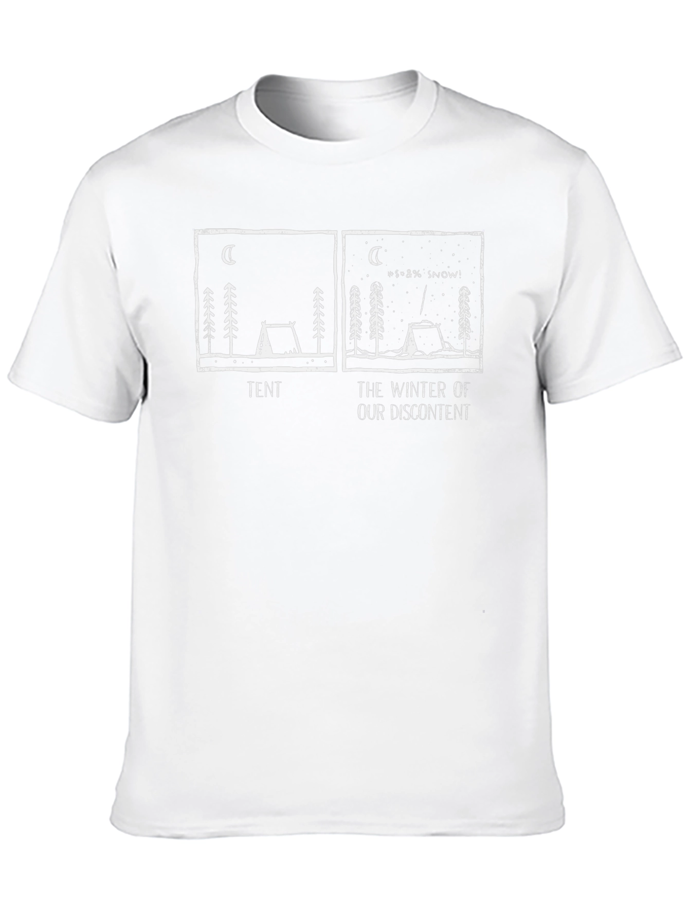 Winter Discontent Tent Graphic T-Shirt - Black