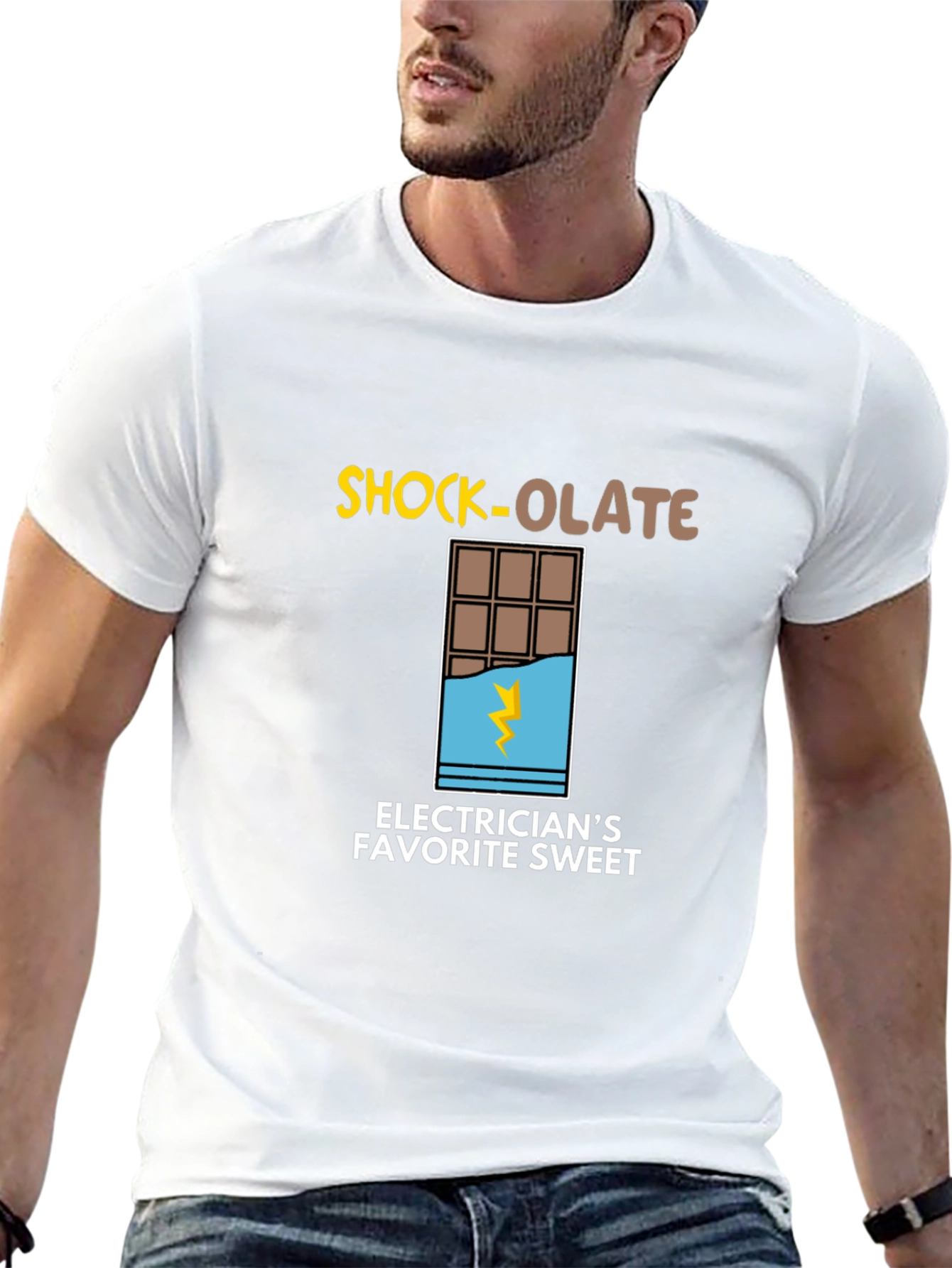 Shock-olate Electricians Favorite Sweet Black T-Shirt