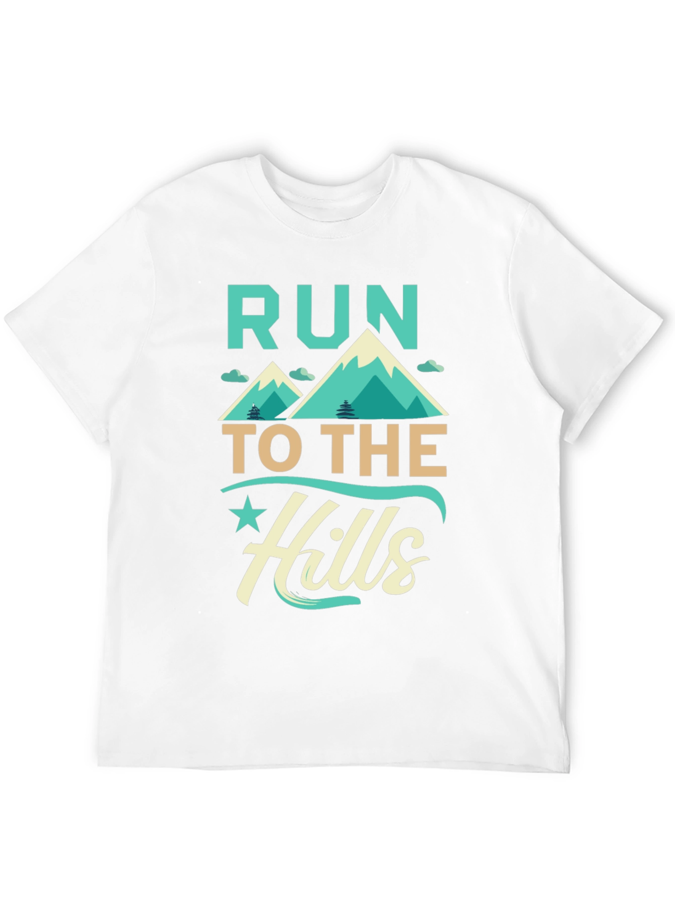 Run to the Hills Graphic Tee - Adventure Awaits!