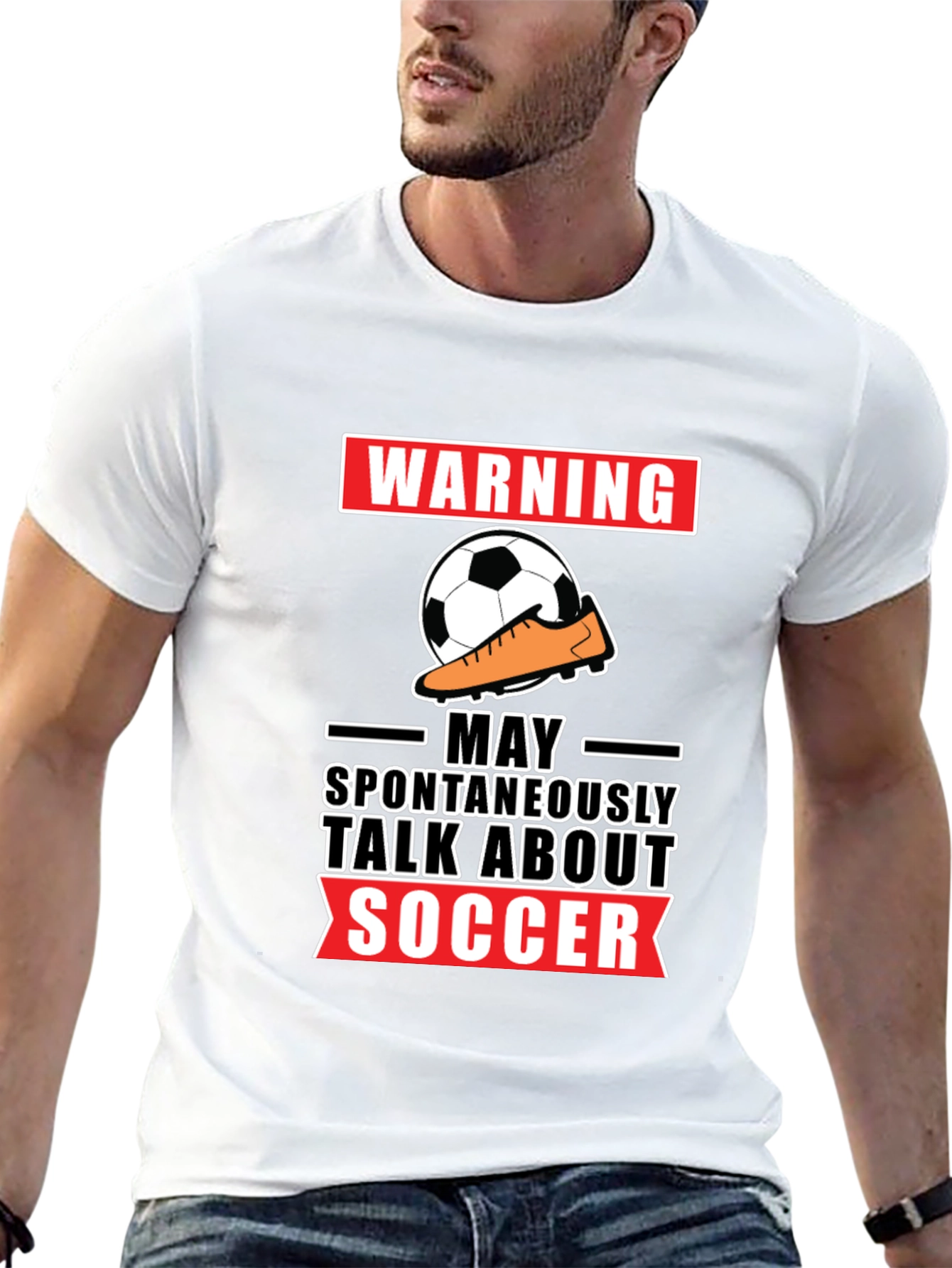 Warning: May Spontaneously Talk About Soccer T-Shirt