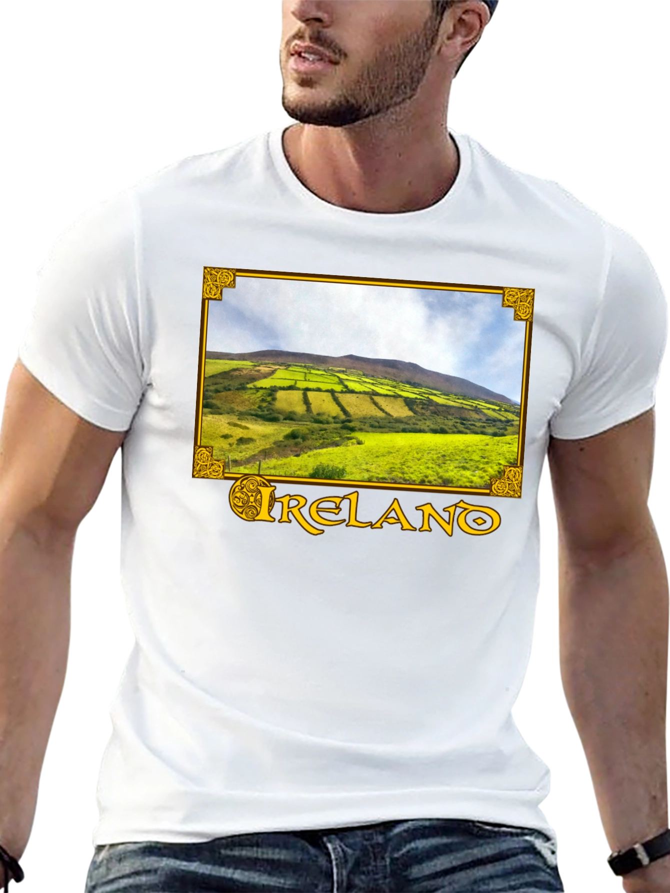 Ireland Landscape Graphic Tee - Black
