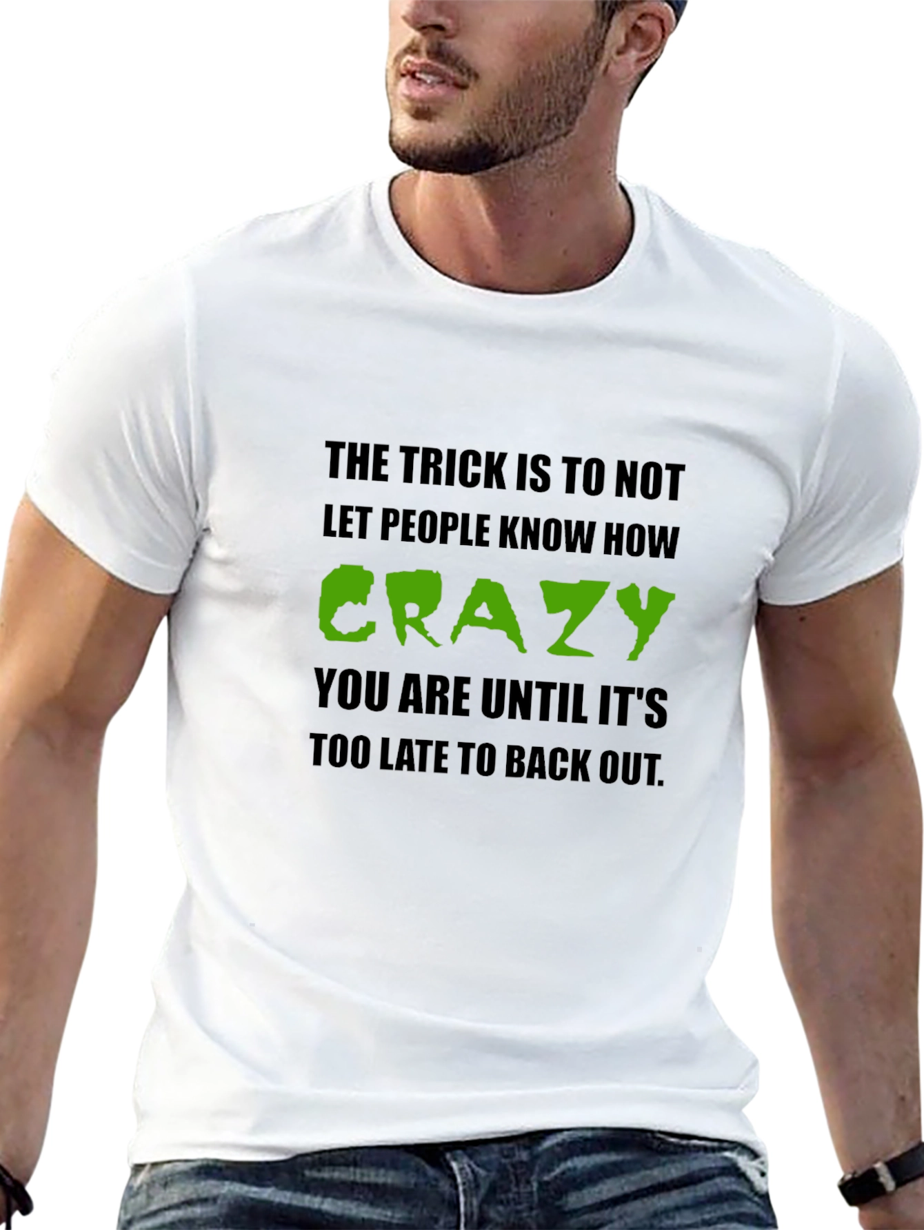 Crazy Secret T-Shirt - Black Crew Neck Tee