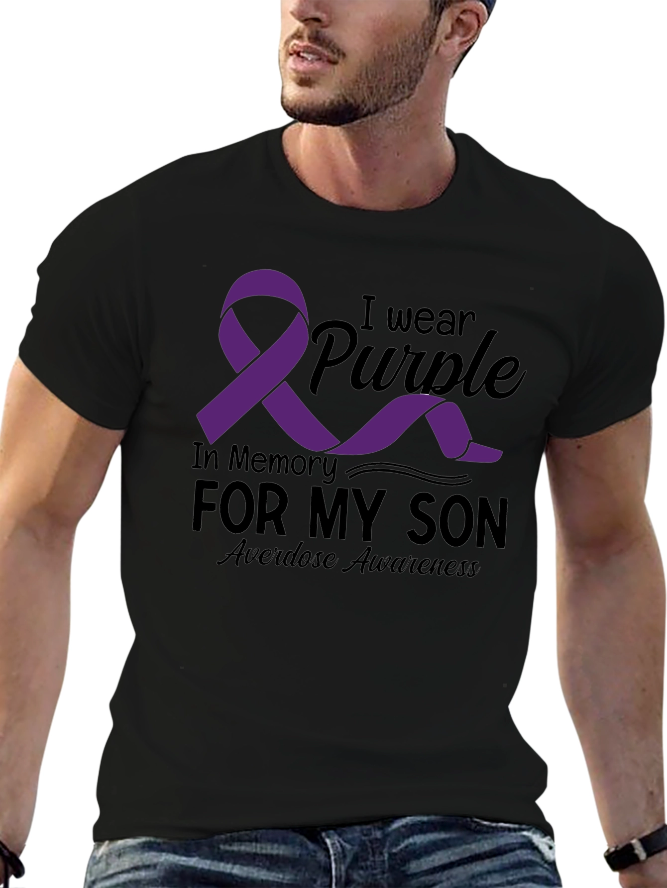 Purple Ribbon Son Remembrance T-Shirt