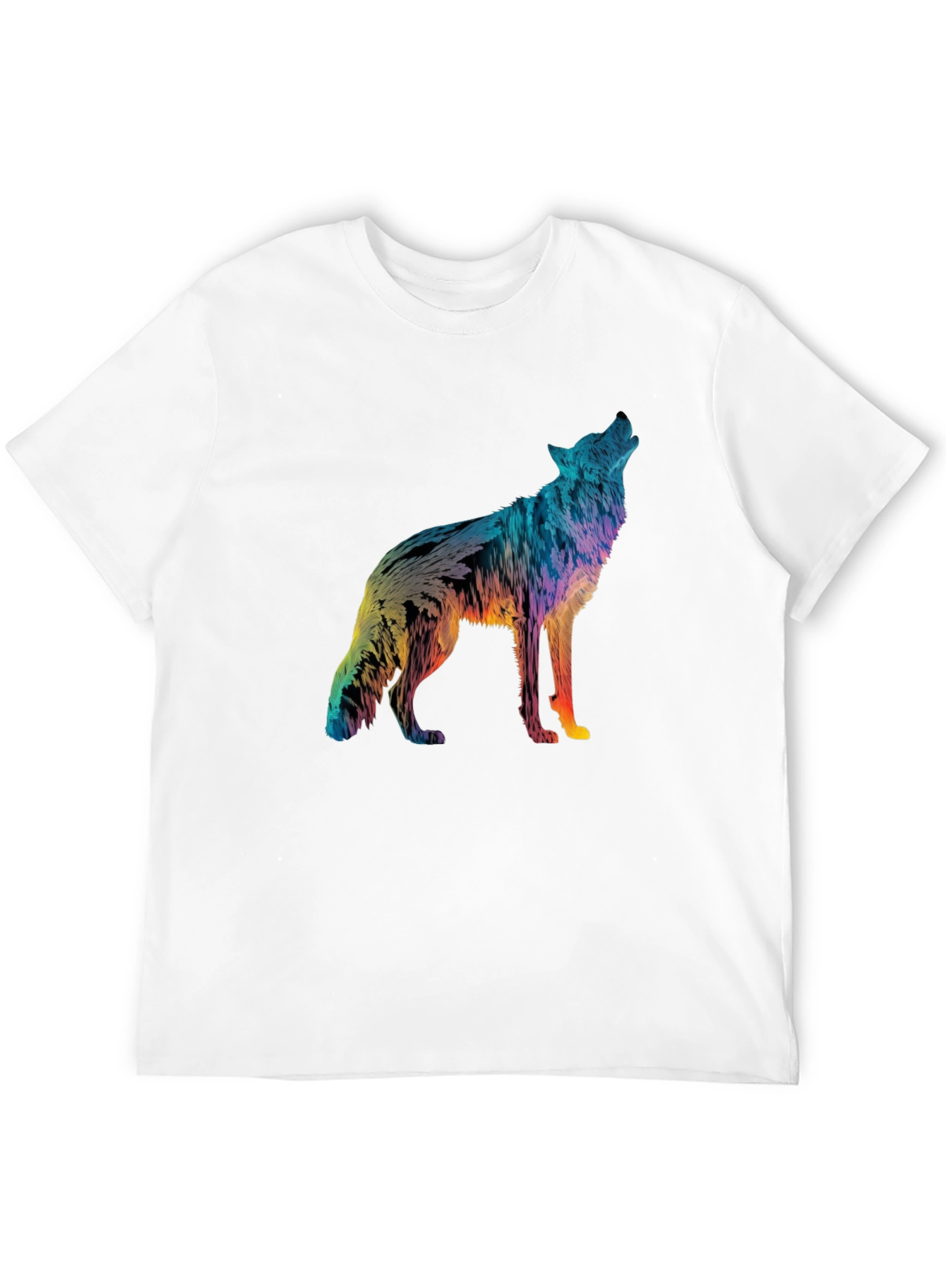 Vivid Wolf Graphic Tee - Mens Black T-Shirt