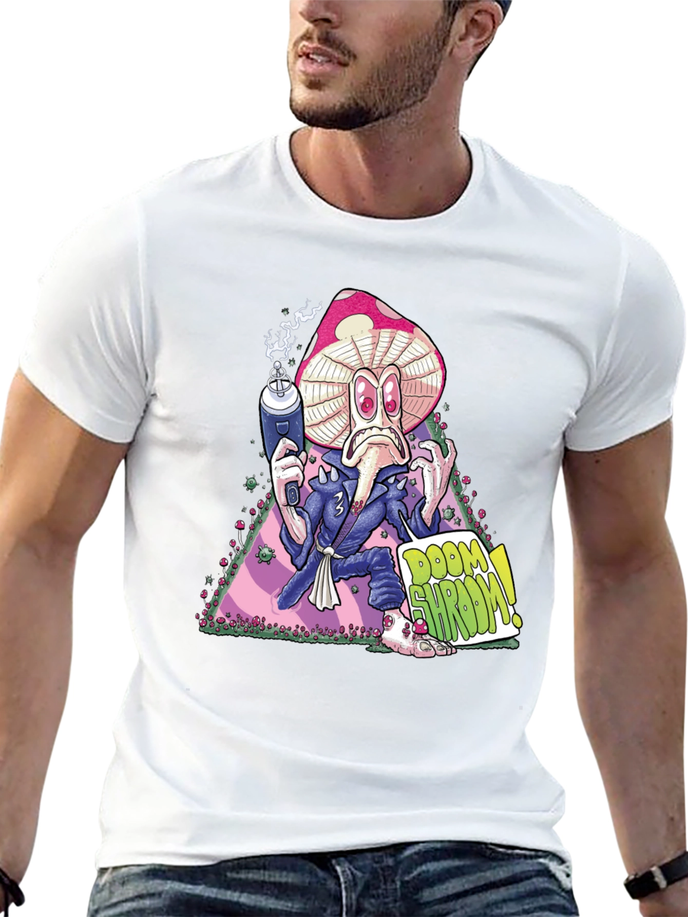 Doom Shroom Black Graphic Tee