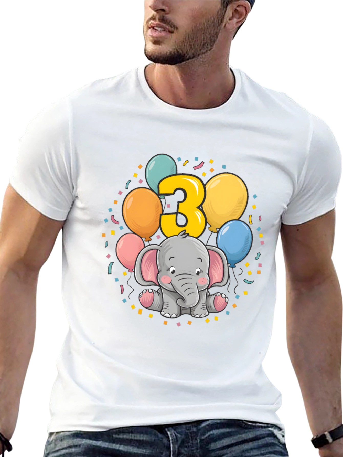 Cute 3rd Birthday Elephant T-Shirt