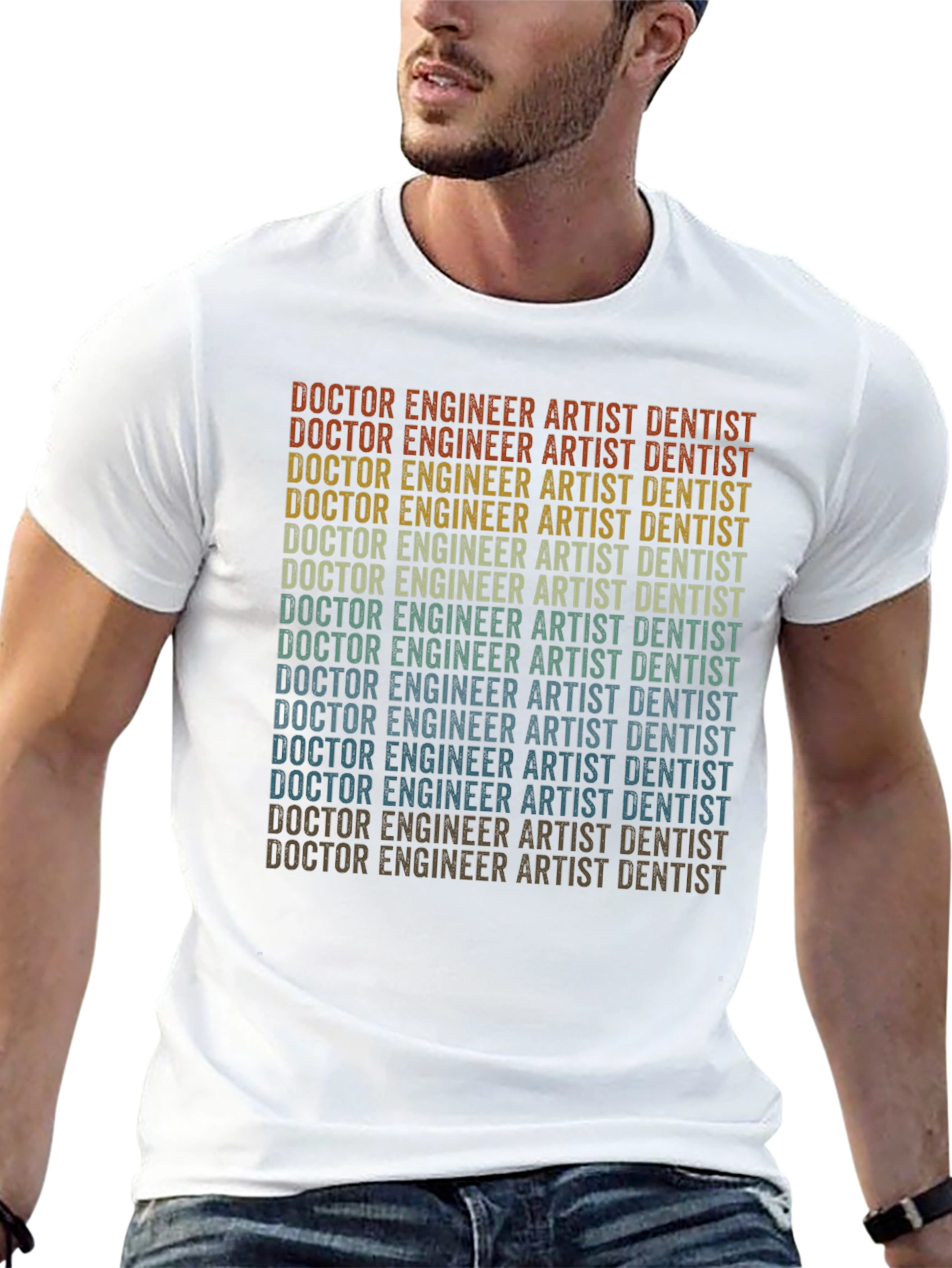 Doctor Engineer Artist Dentist T-Shirt - Black