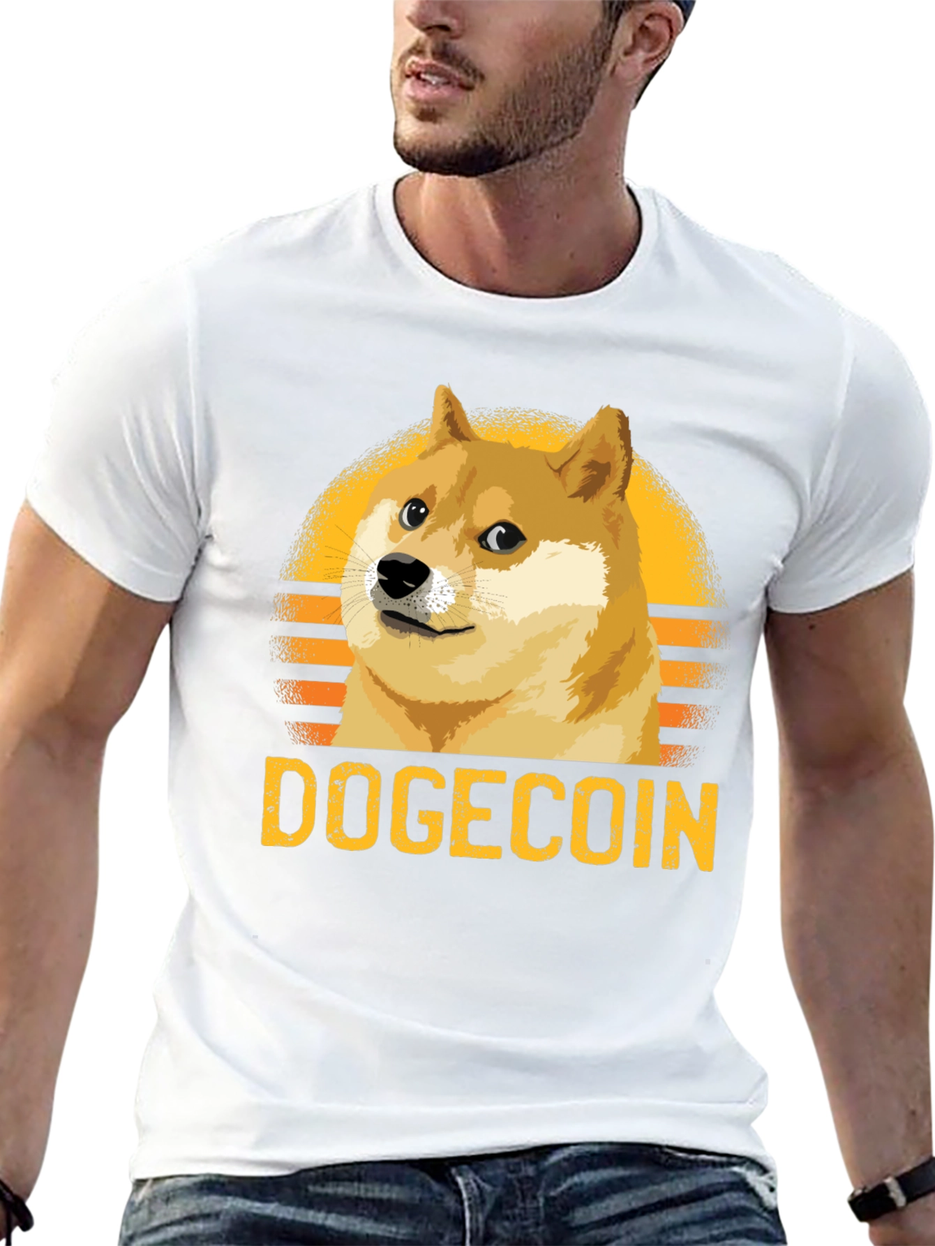 Dogecoin Retro Style T-Shirt