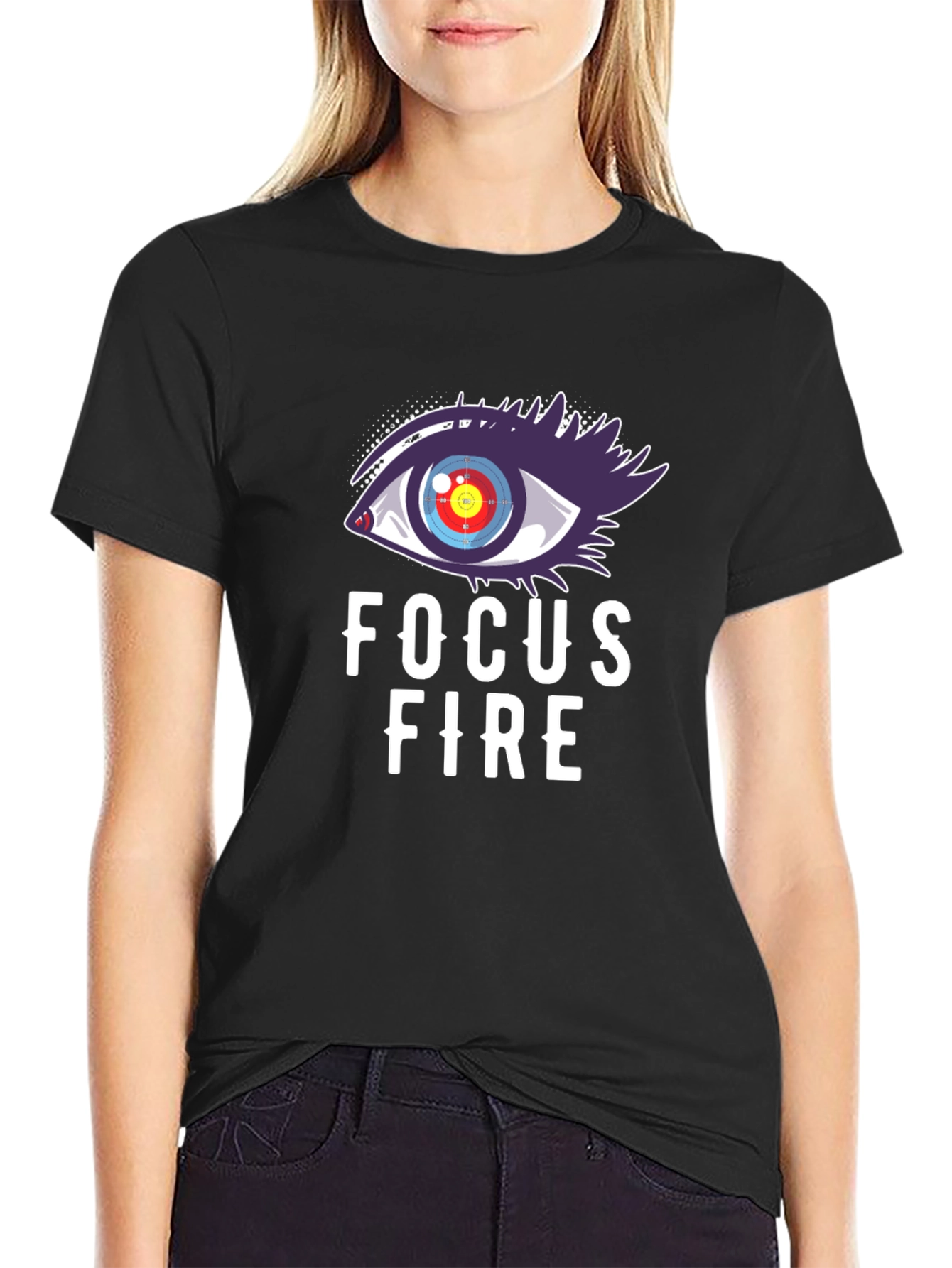 Focus Fire Graphic Tee - Eye Target T-Shirt