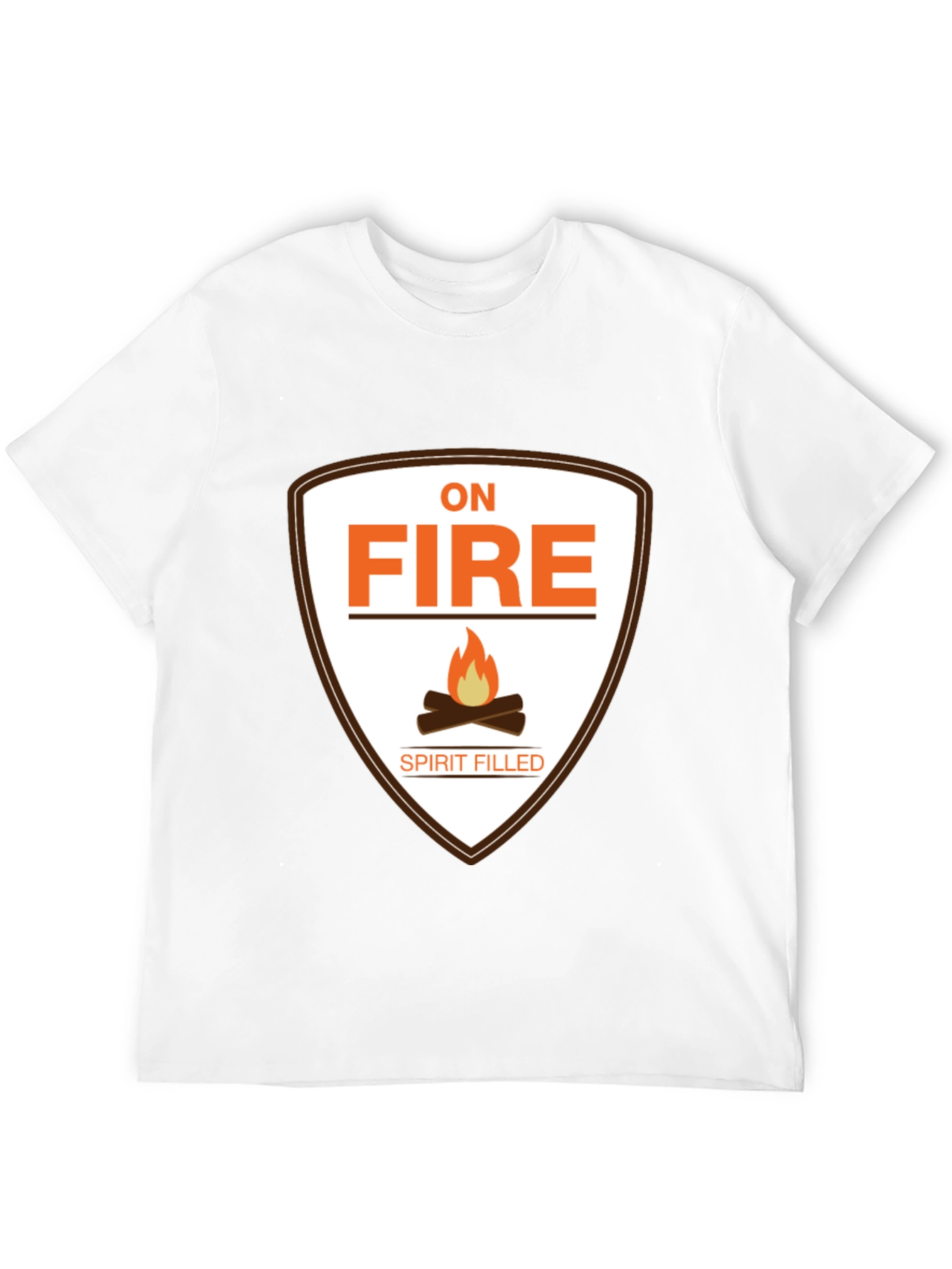On Fire Spirit Filled Black T-Shirt