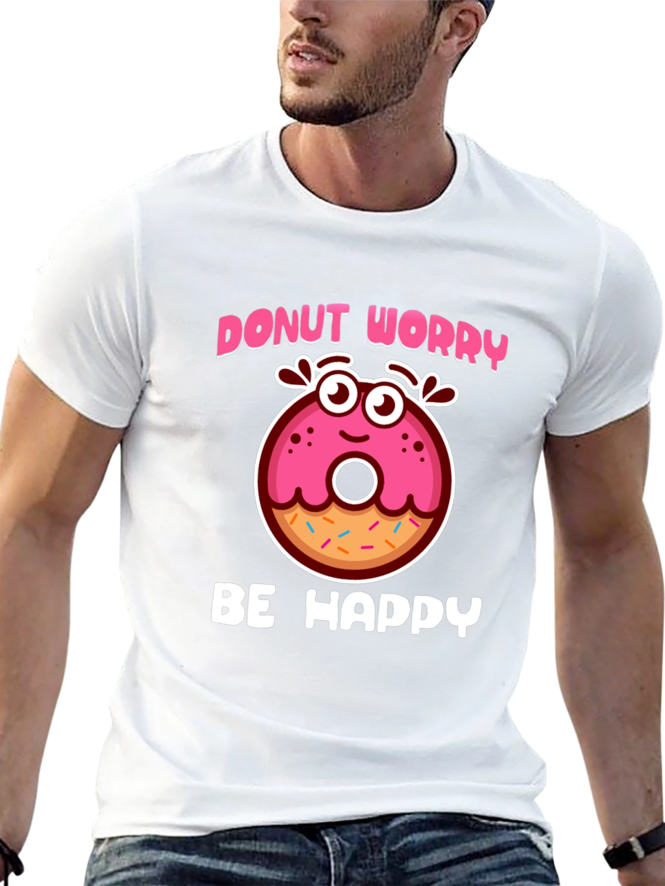 Donut Worry Be Happy Graphic Tee