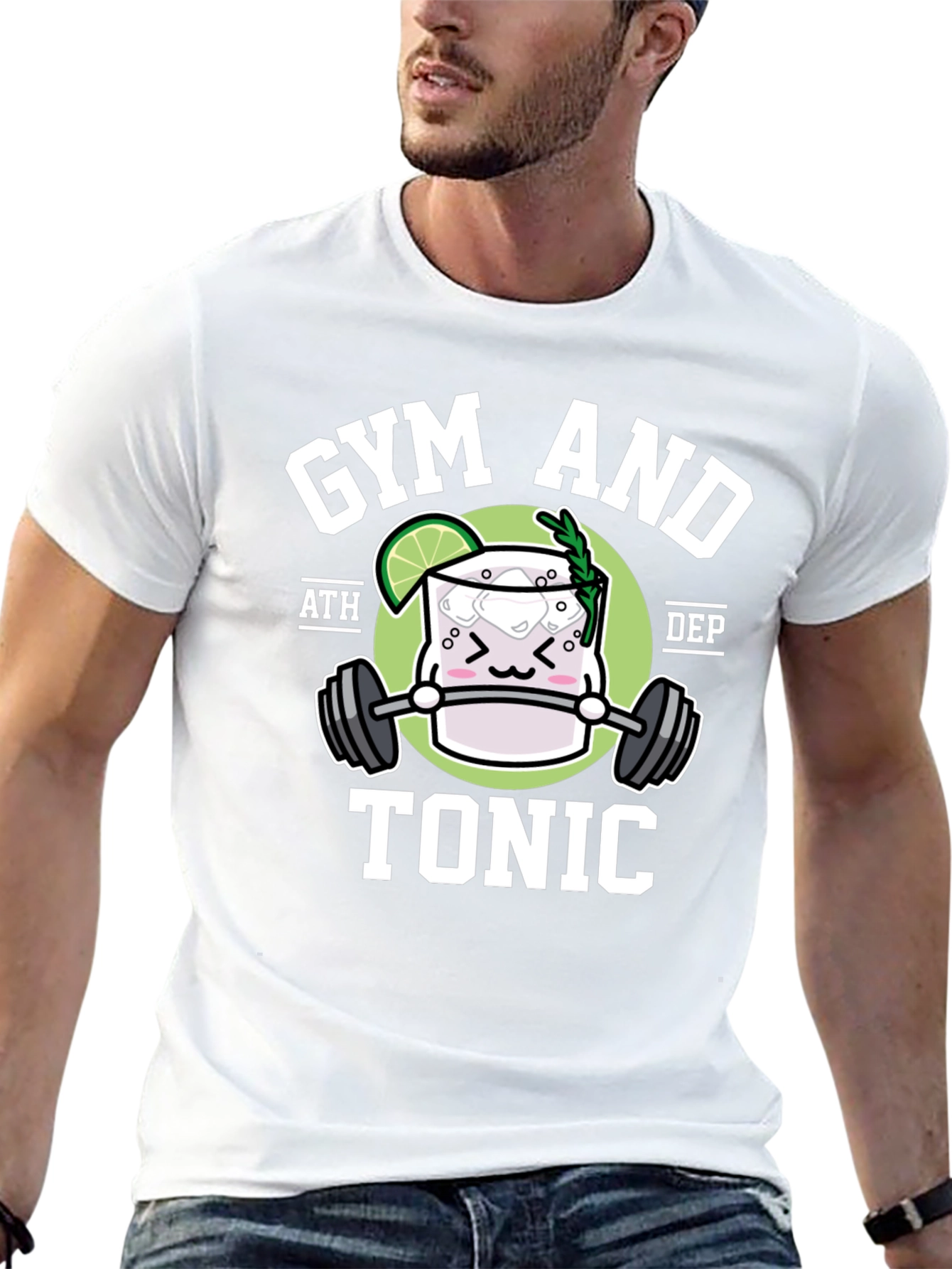 Gym and Tonic Black Graphic T-Shirt