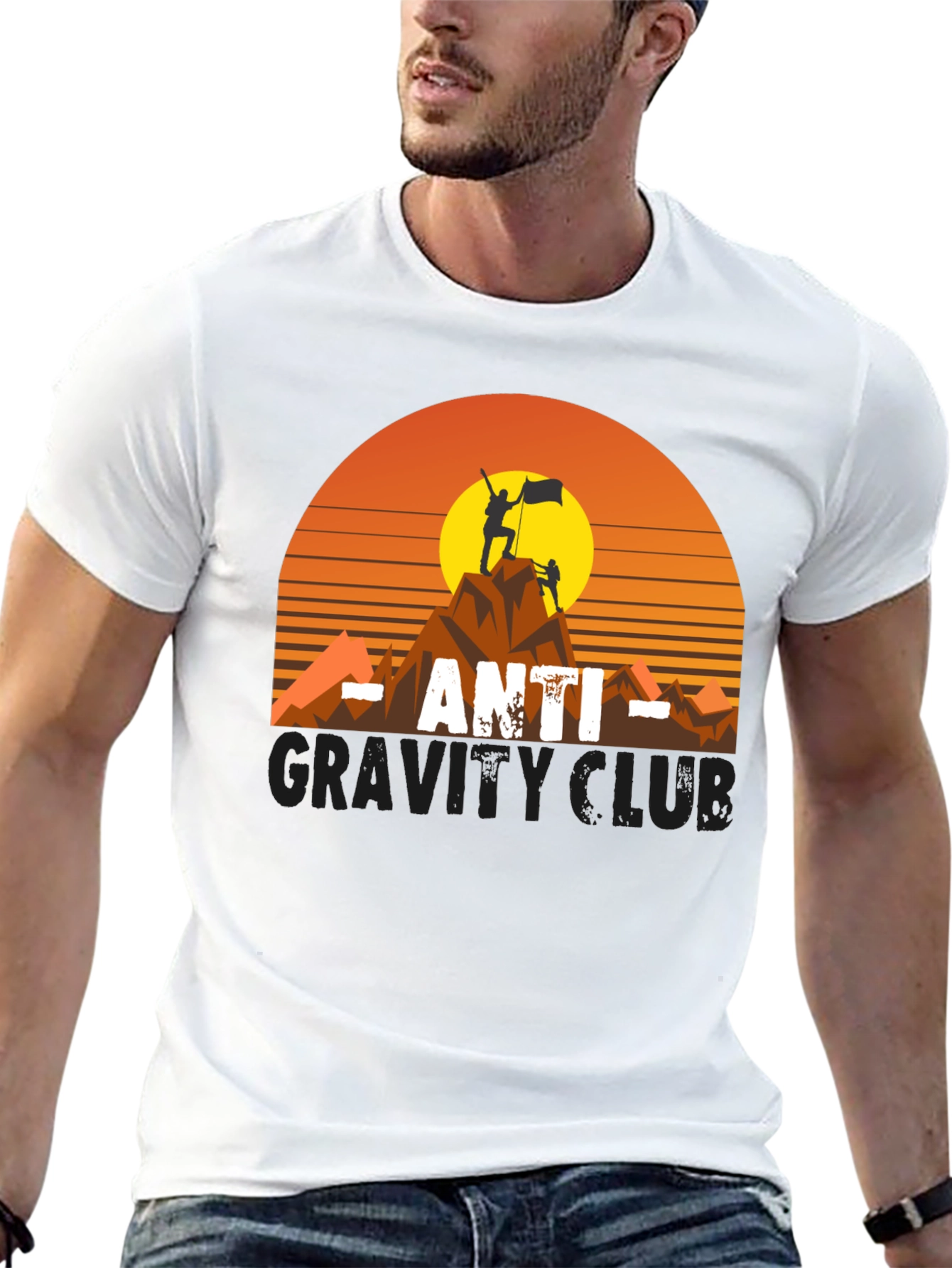 Anti-Gravity Club Tee - Mountain Climber Graphic
