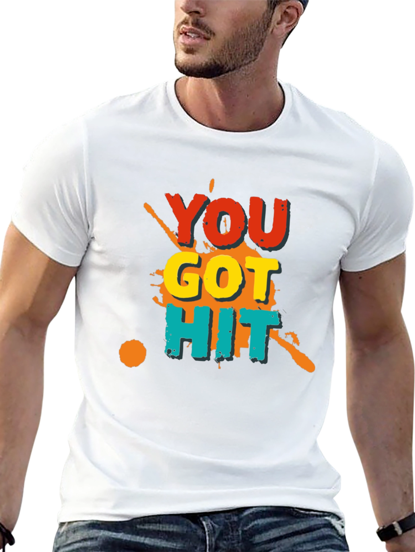 You Got Hit Graphic Tee - Bold Statement T-Shirt
