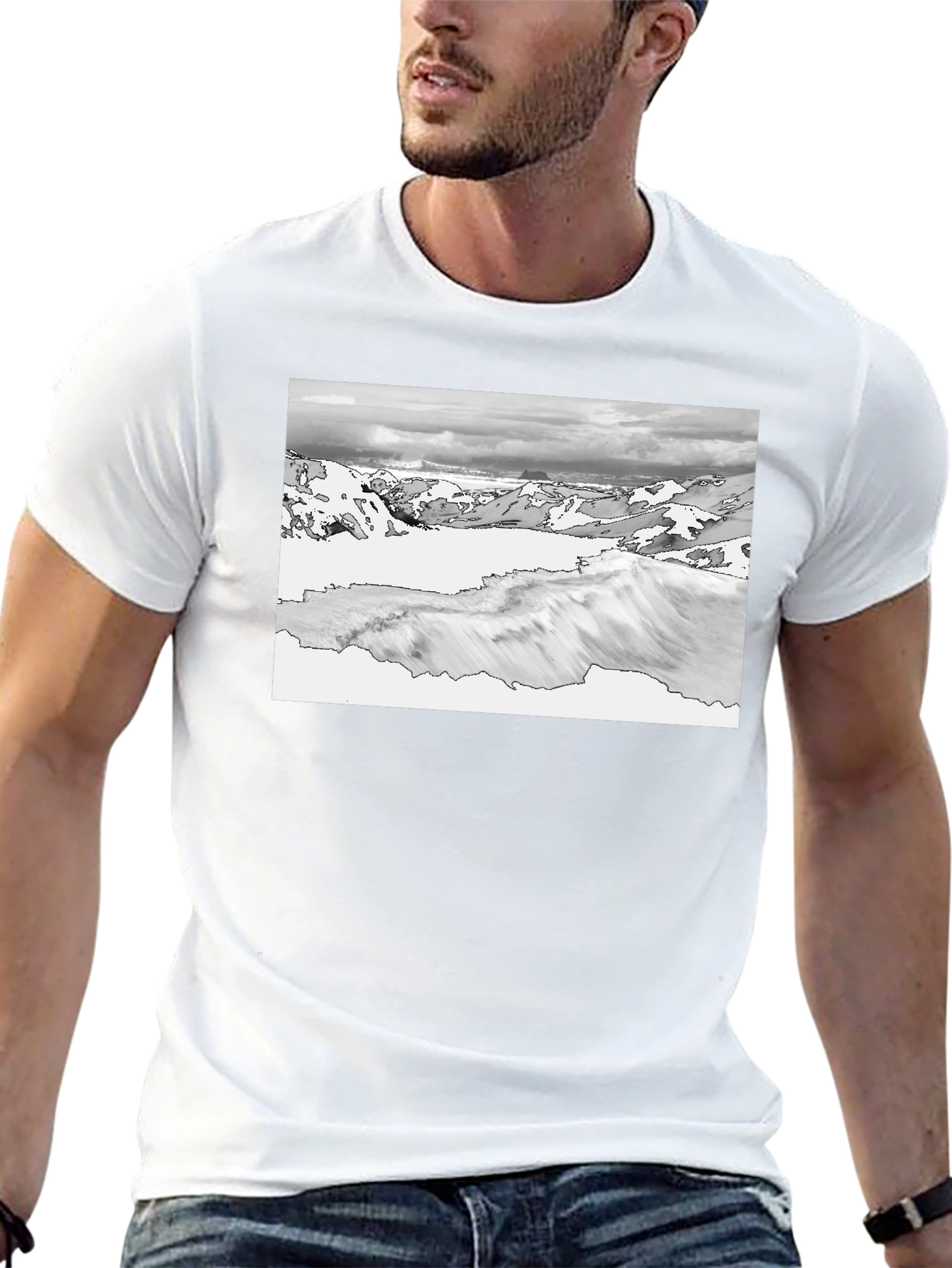 Mountain View Graphic Tee - Black