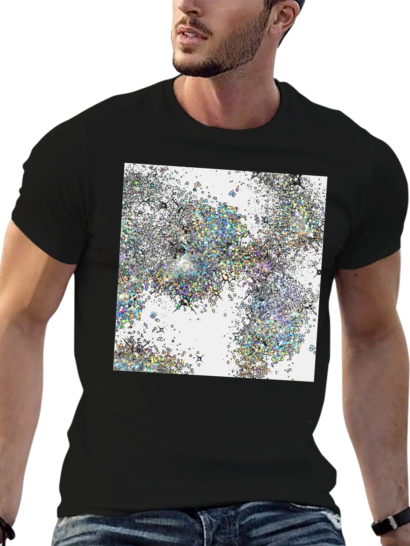 Abstract Sparkle Graphic Tee