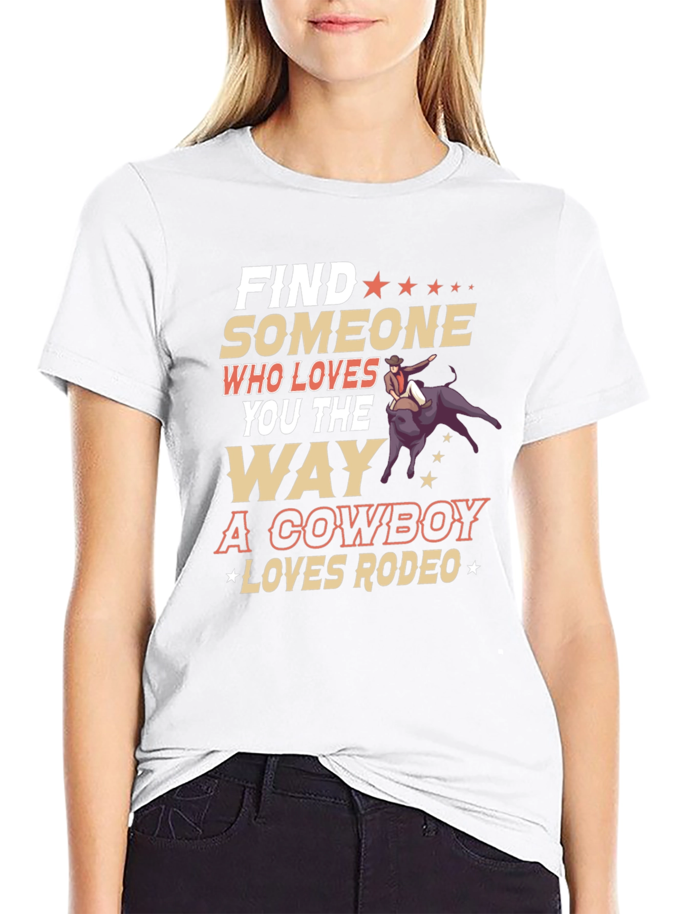 Cowboy Loves Rodeo Graphic T-Shirt