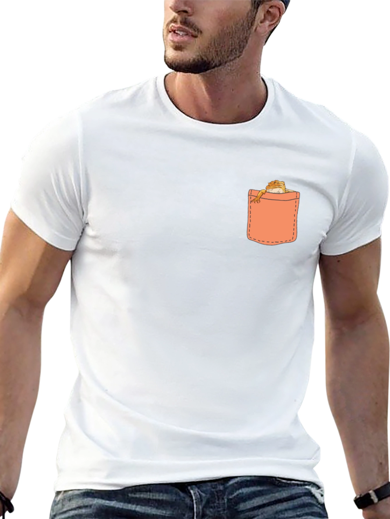 Pocket Pet Graphic Tee - Black