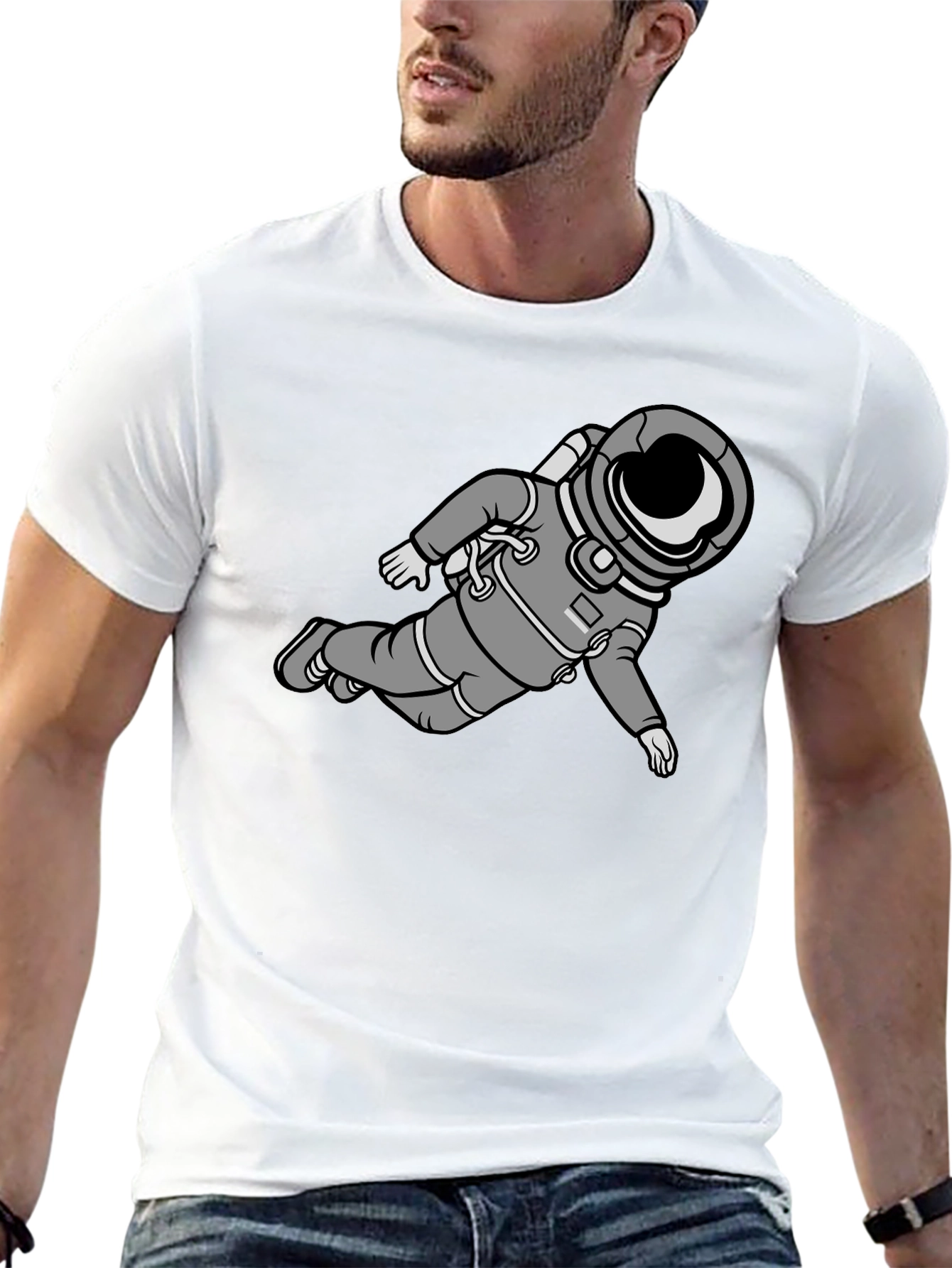 Astronaut Graphic Black T-Shirt