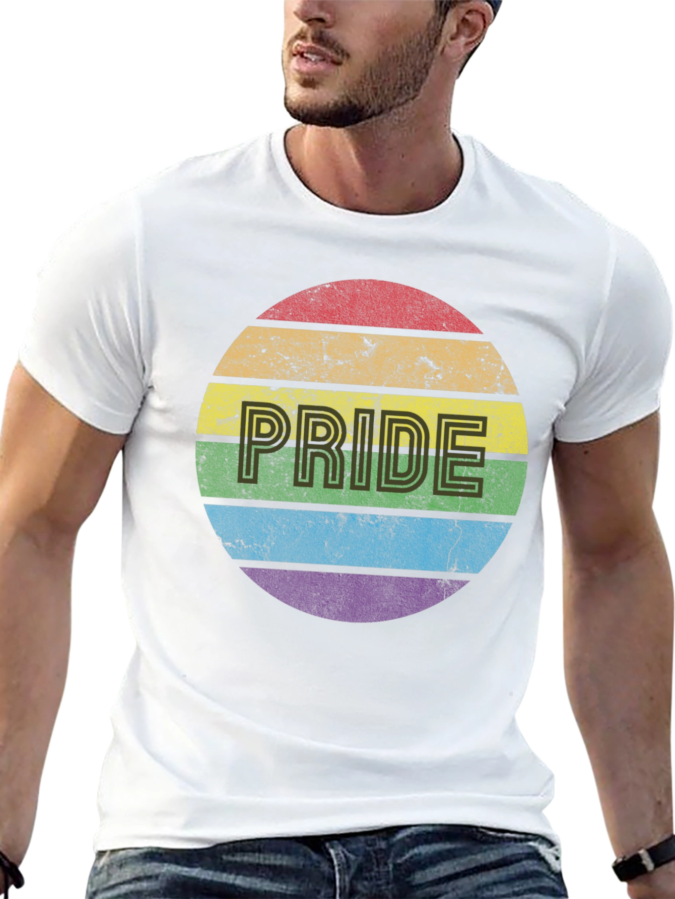 Pride Rainbow T-Shirt - Mens Graphic Tee