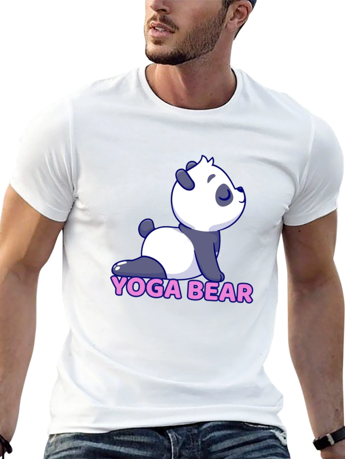 Yoga Bear Tee - Cute Panda Design