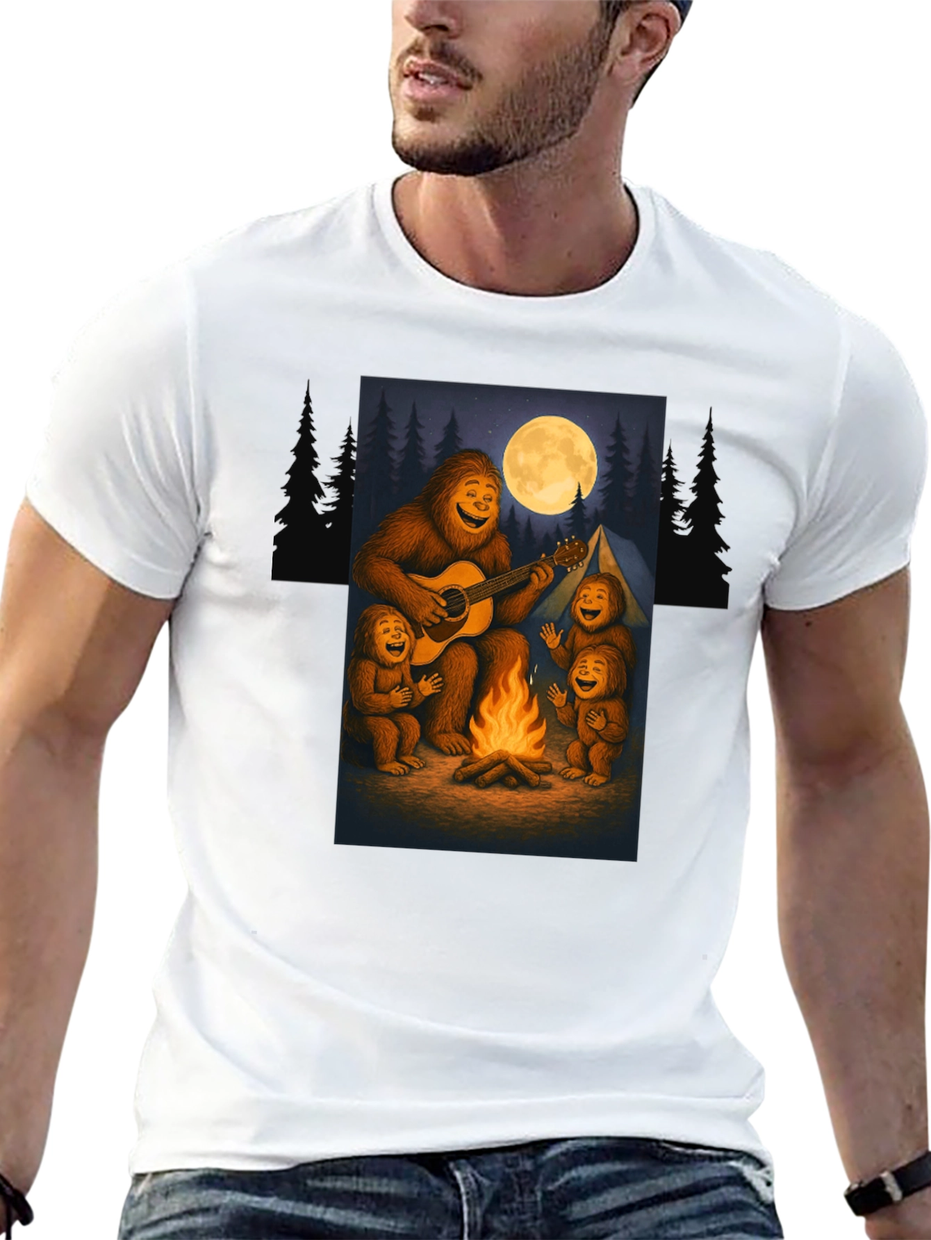 Sasquatch Campfire T-Shirt
