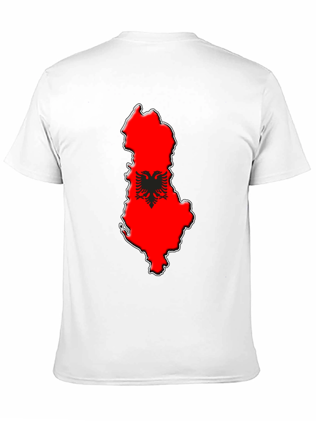 Albania Map T-Shirt - Black Graphic Tee