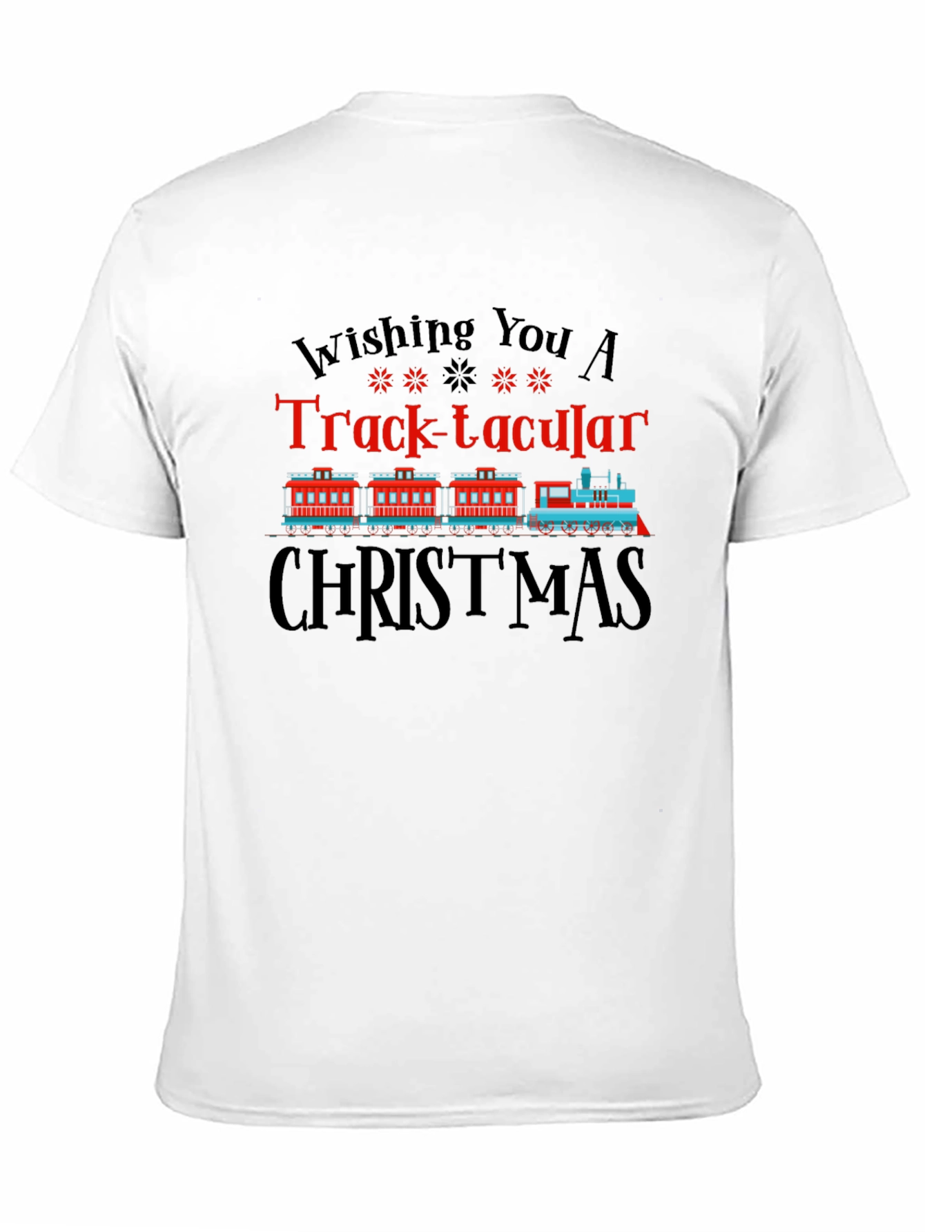 Track-tacular Christmas Train Graphic Tee