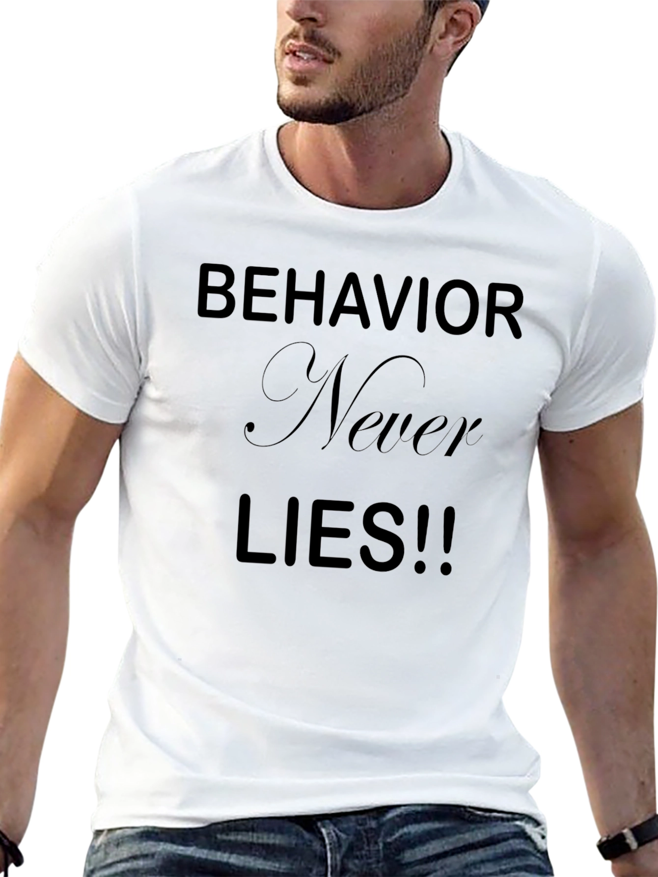 Behavior Never Lies Graphic Tee - Mens