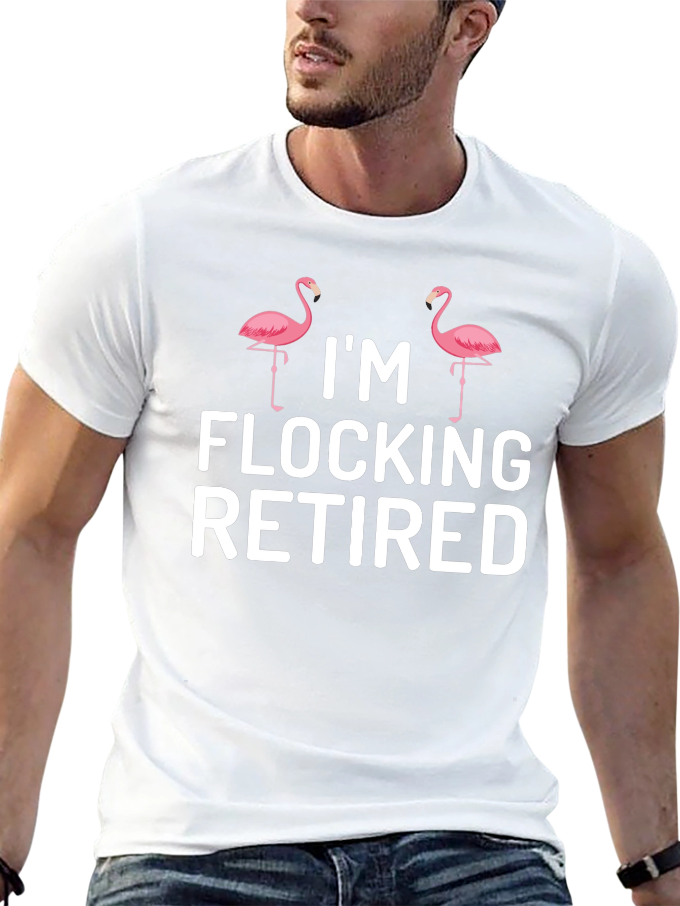Im Flocking Retired Flamingo T-Shirt