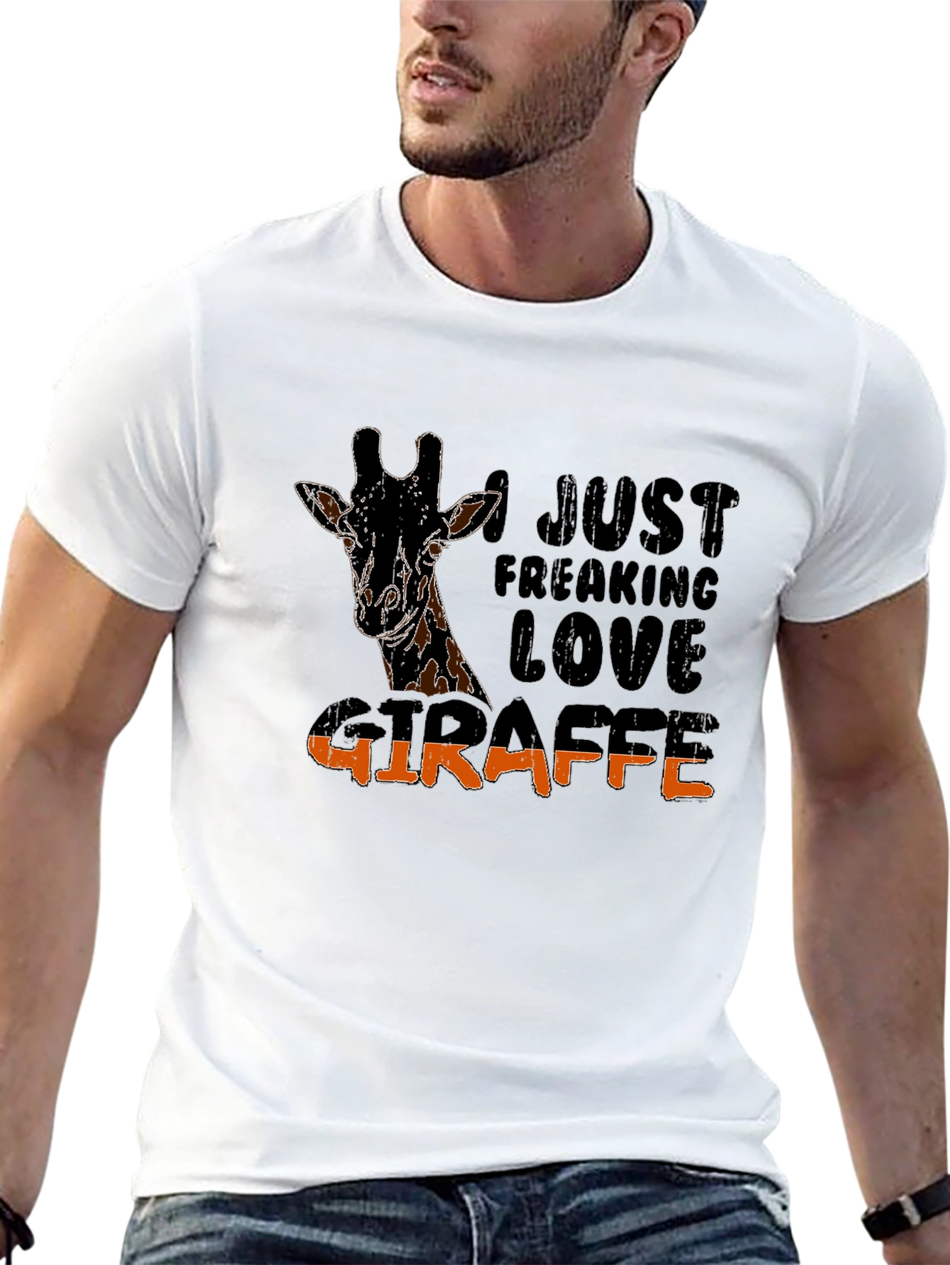 I Just Freaking Love Giraffe Graphic Tee