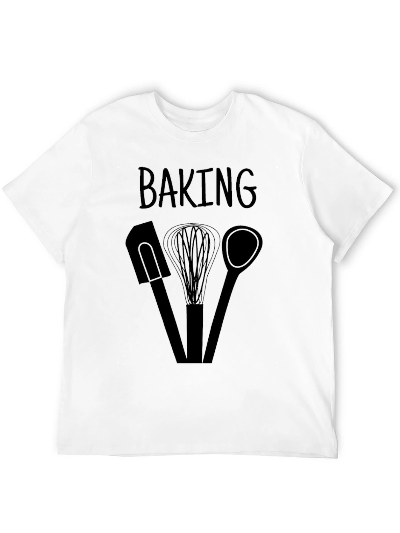 Baking Enthusiast T-Shirt - Kitchen Utensil Design