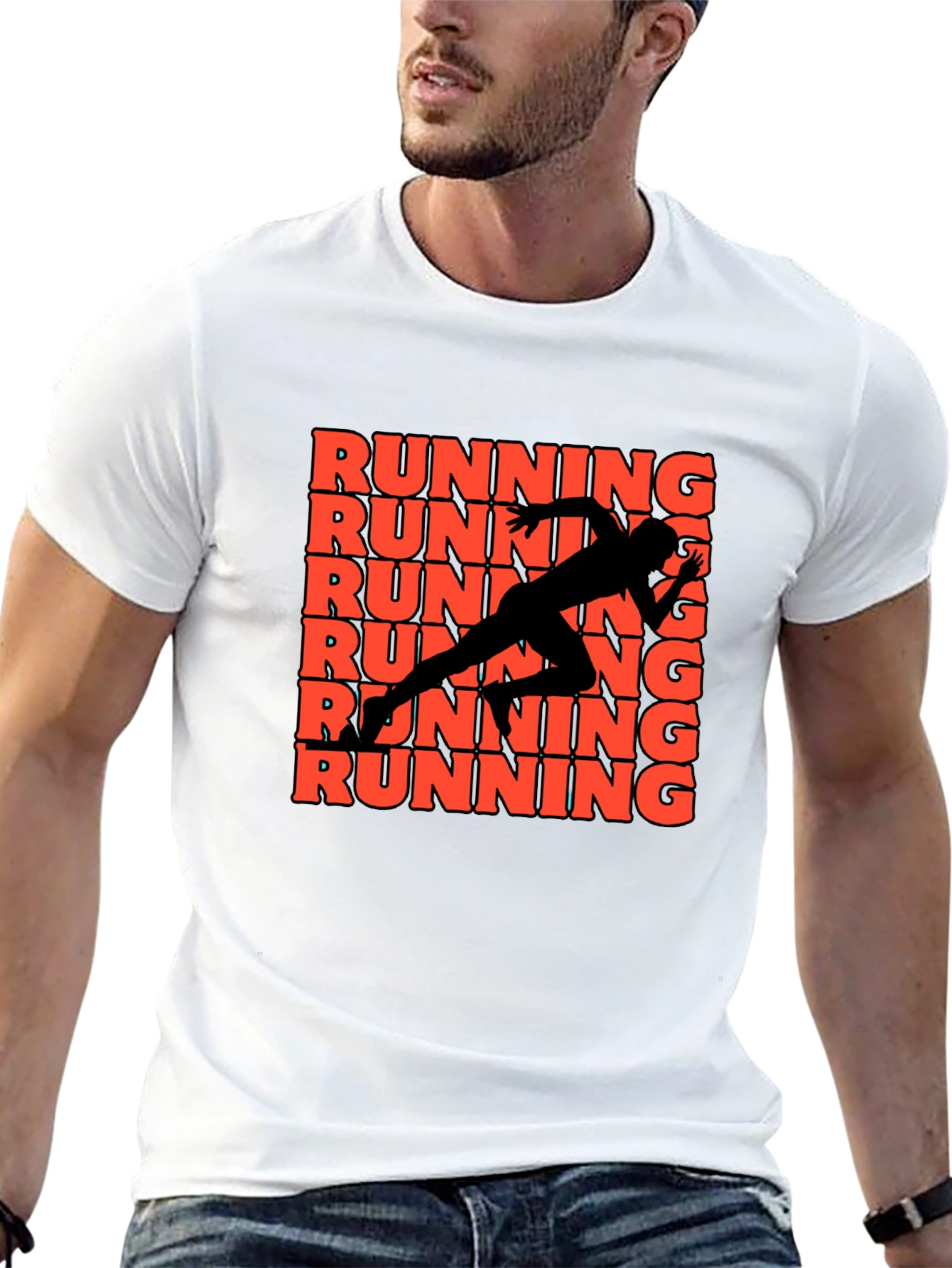 Running Graphic Print Tee