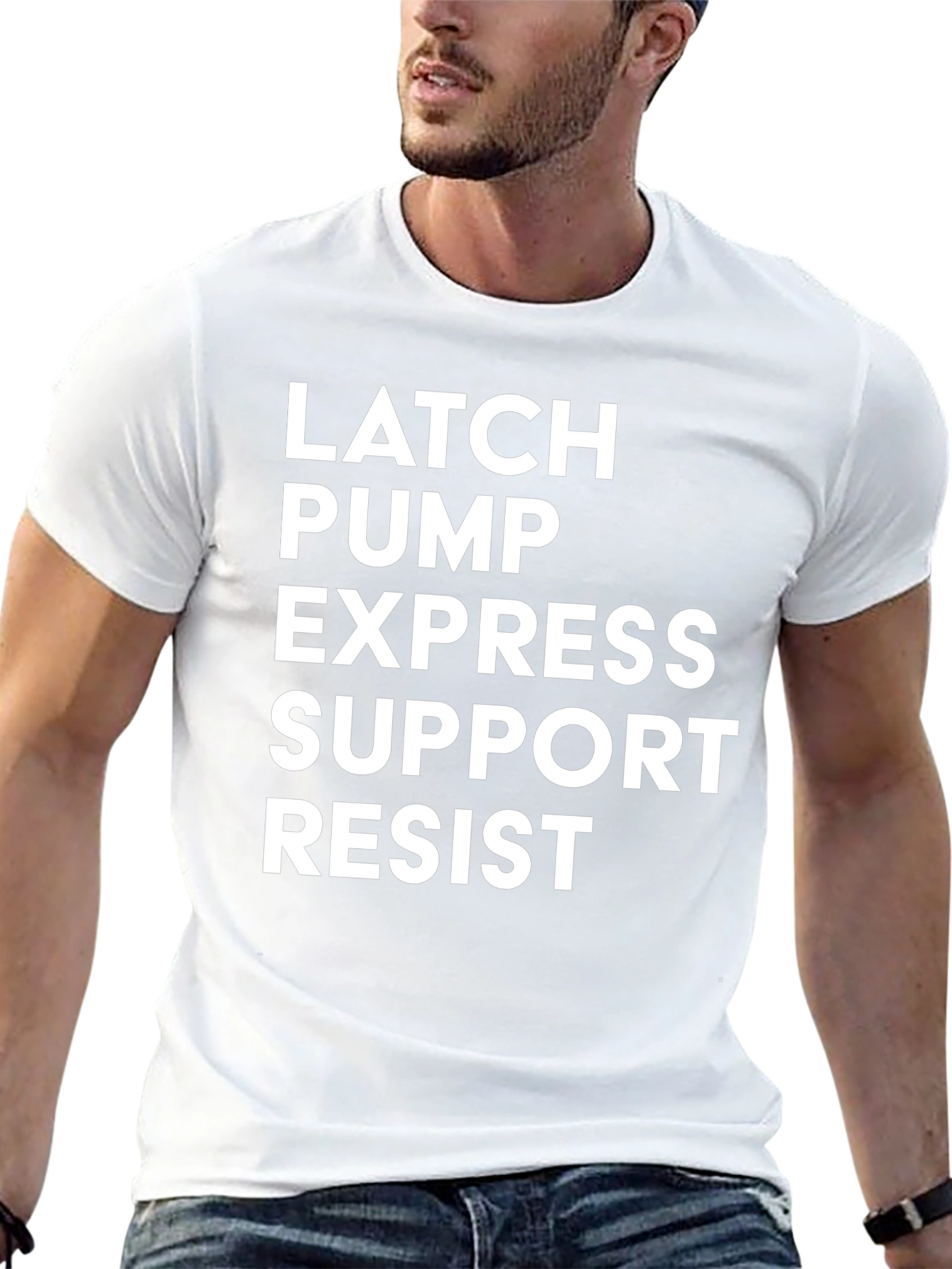 Latch Pump Express Support Resist T-Shirt