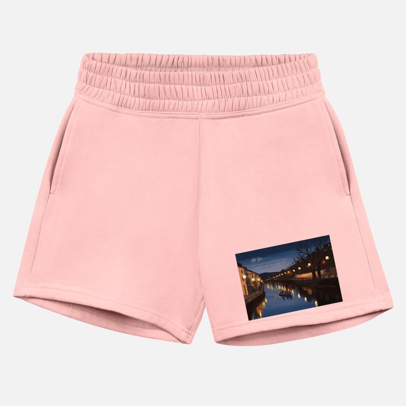 Serene Night Riverside Boat Scene