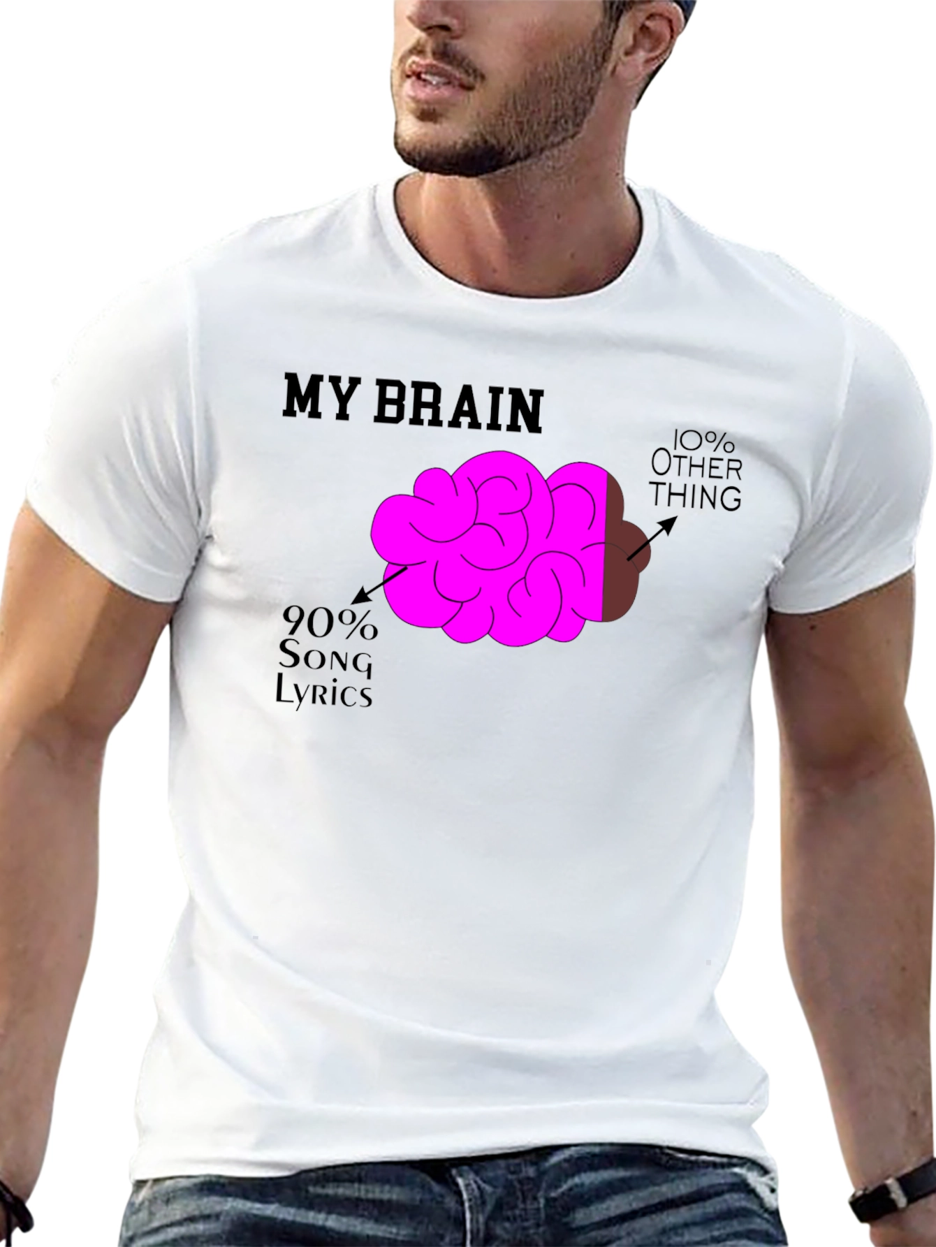 My Brain Song Lyrics T-Shirt
