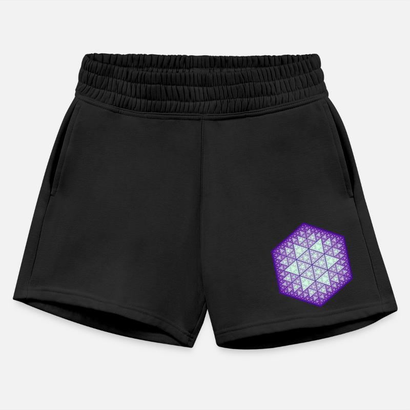 Sierpiński triangle hexagon star purple