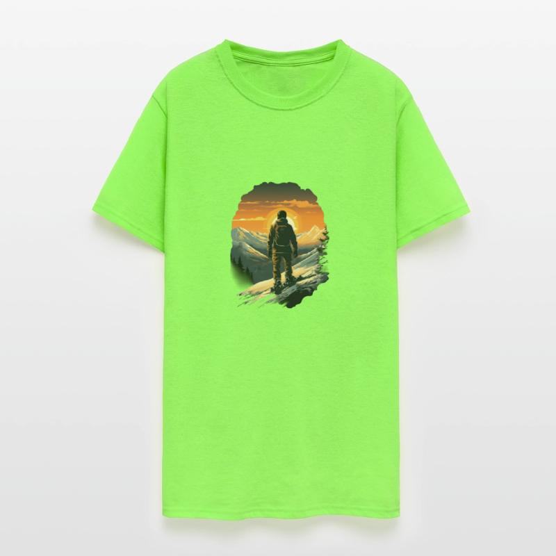 Snowboarding Snowboard Snowboarder Mountain Sunset