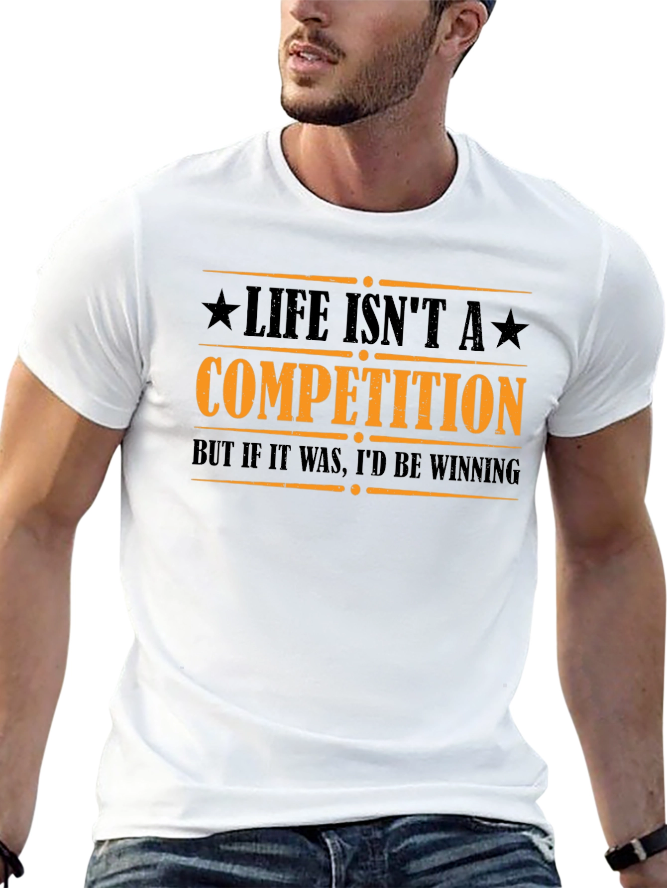 Life Isnt A Competition Funny Graphic Tee